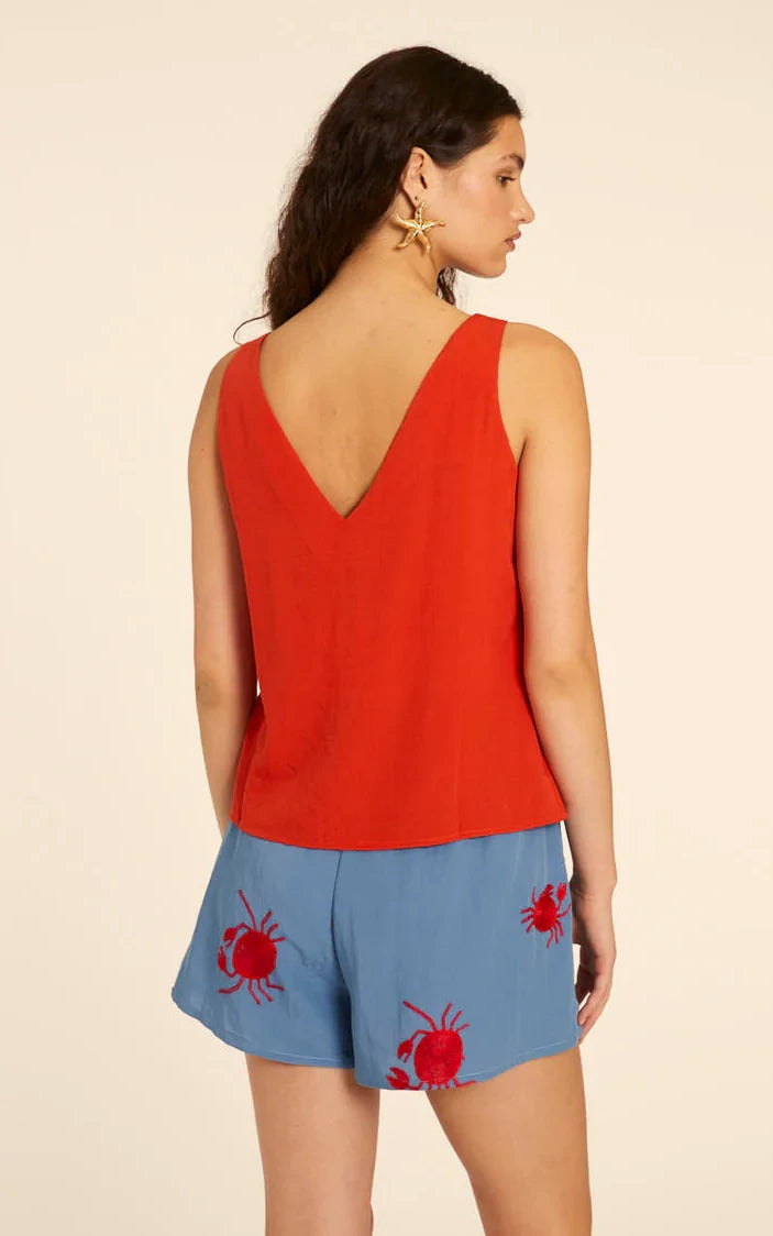 Pepaloves - Top Botones Estrella Rojo