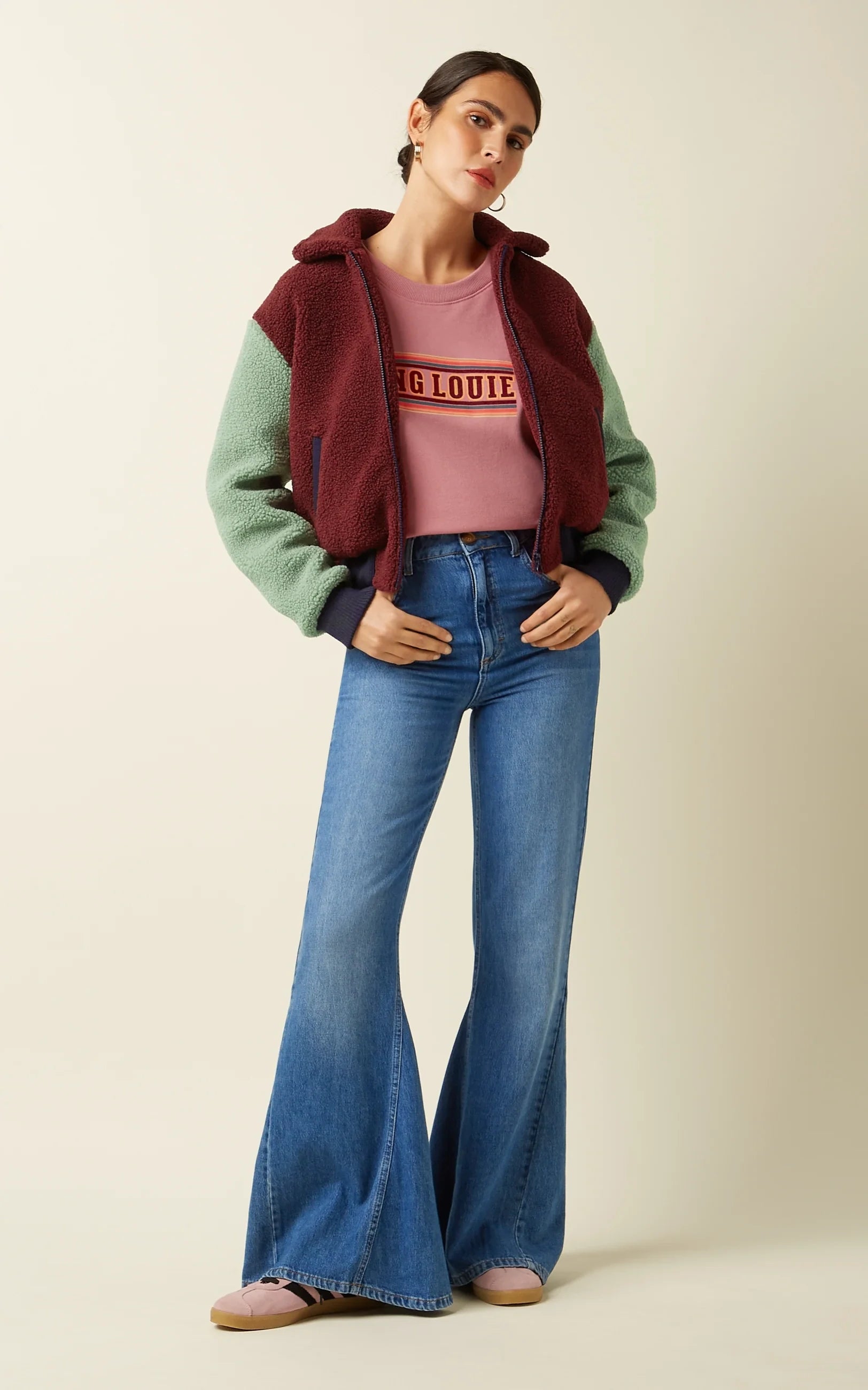King Louie - Fay Jacket Teddy Beet Red