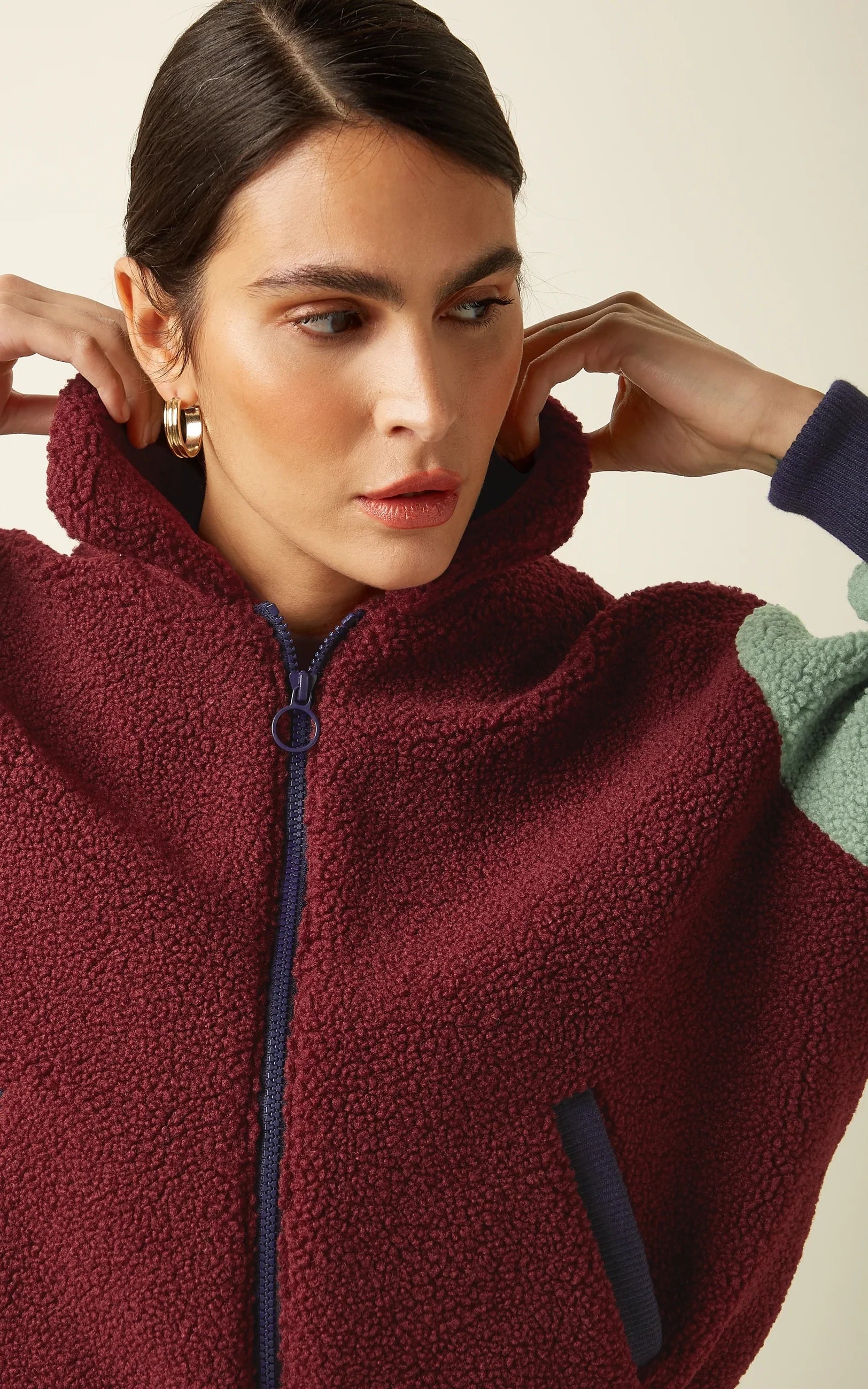King Louie - Fay Jacket Teddy Beet Red