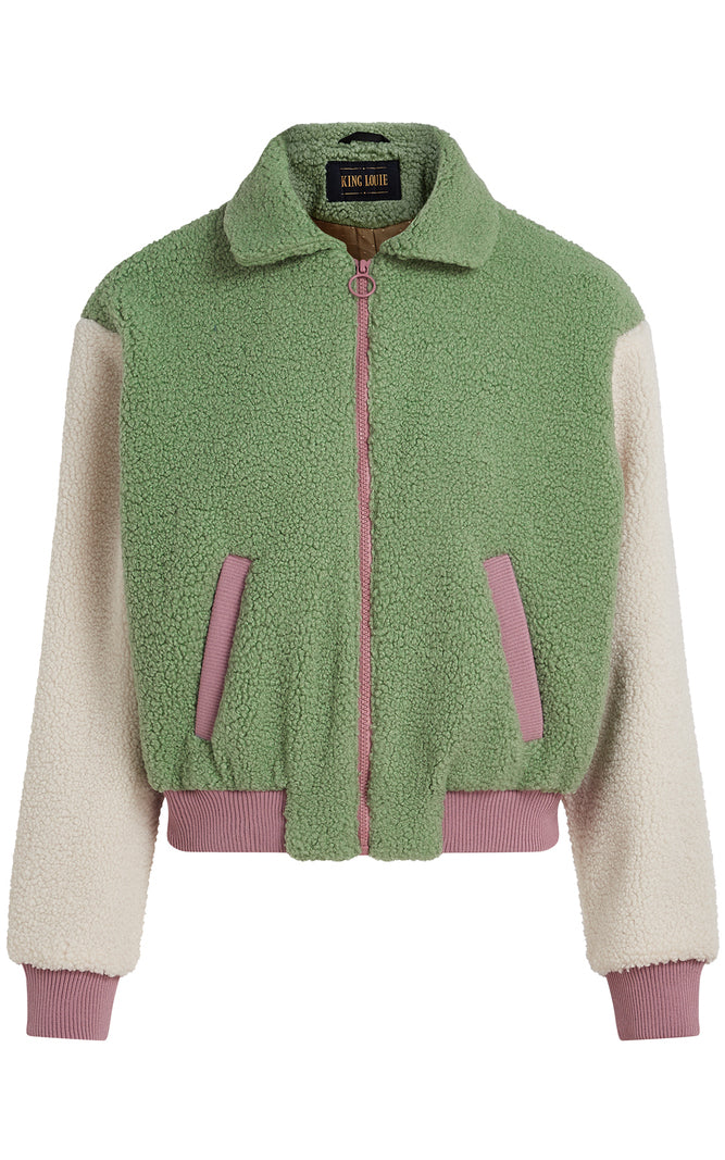 King Louie - Fay Jacket Teddy Shade Green