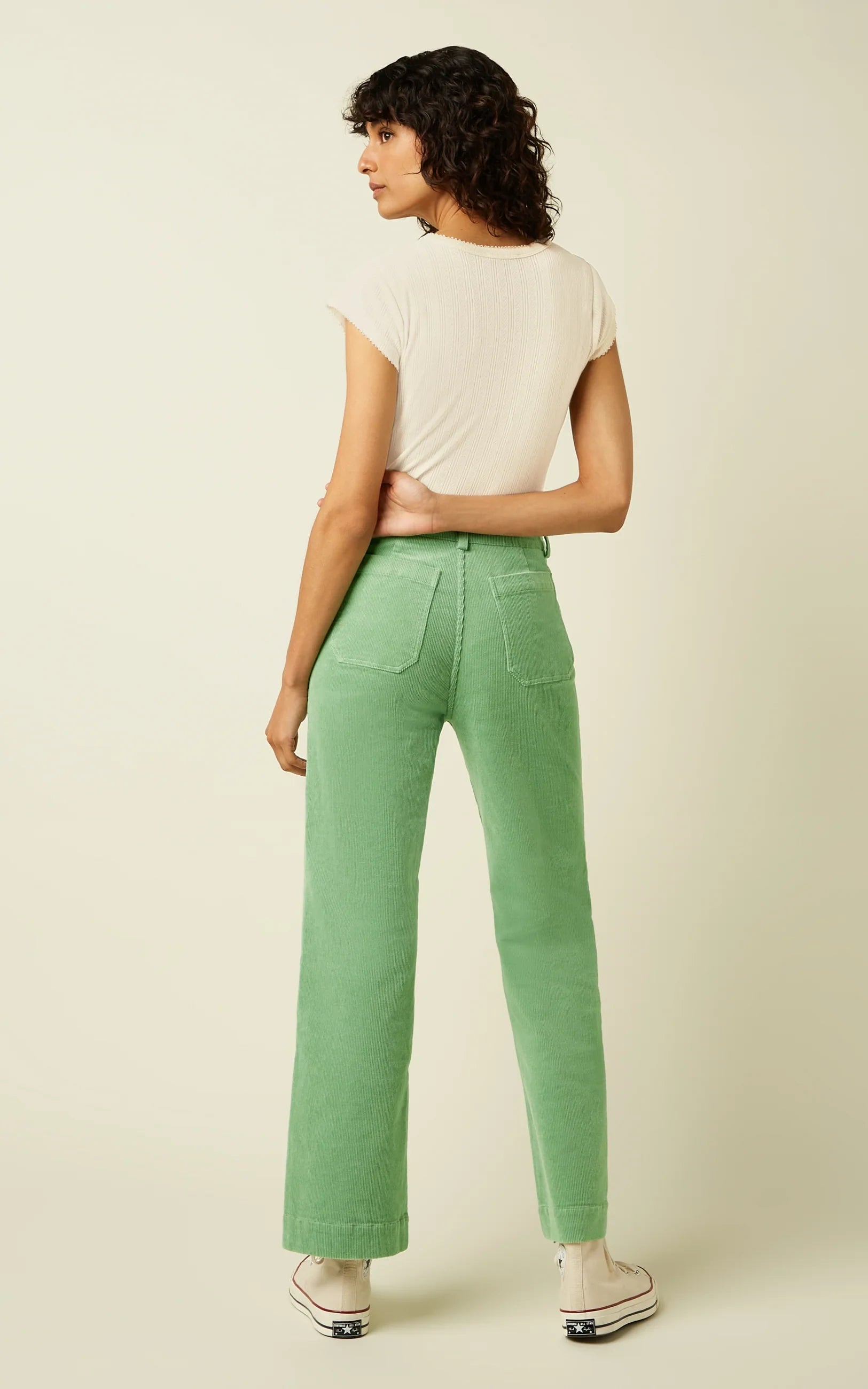 King Louie - Bob Pants Corduroy Sprucestone Mint Corduroy