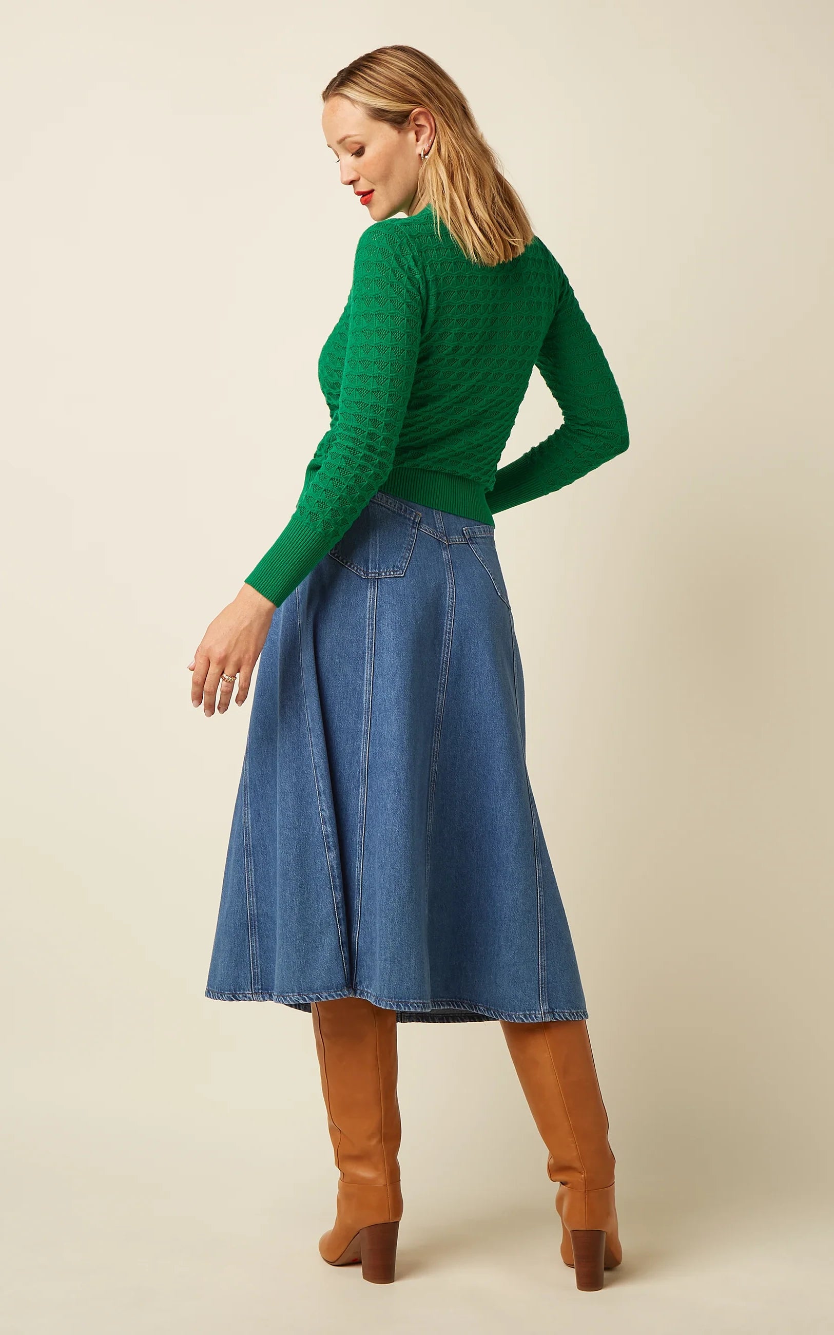 King Louie - Polo Top Avel Knit Meadow Green