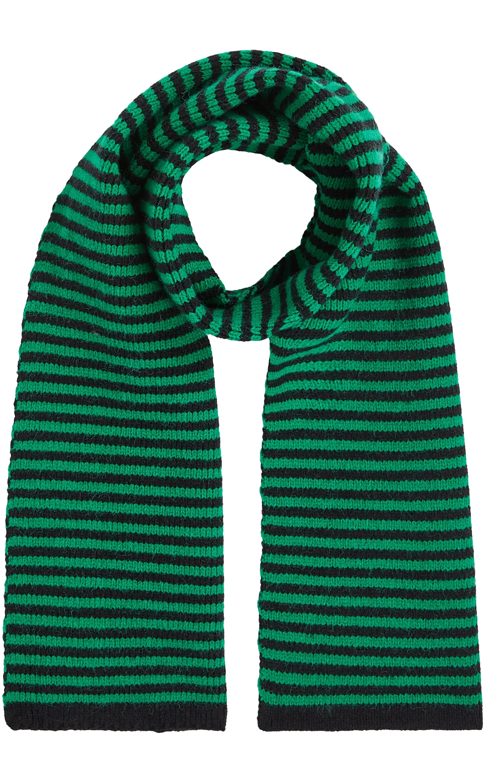 King Louie - Small Stripe Scarf Meadow Green