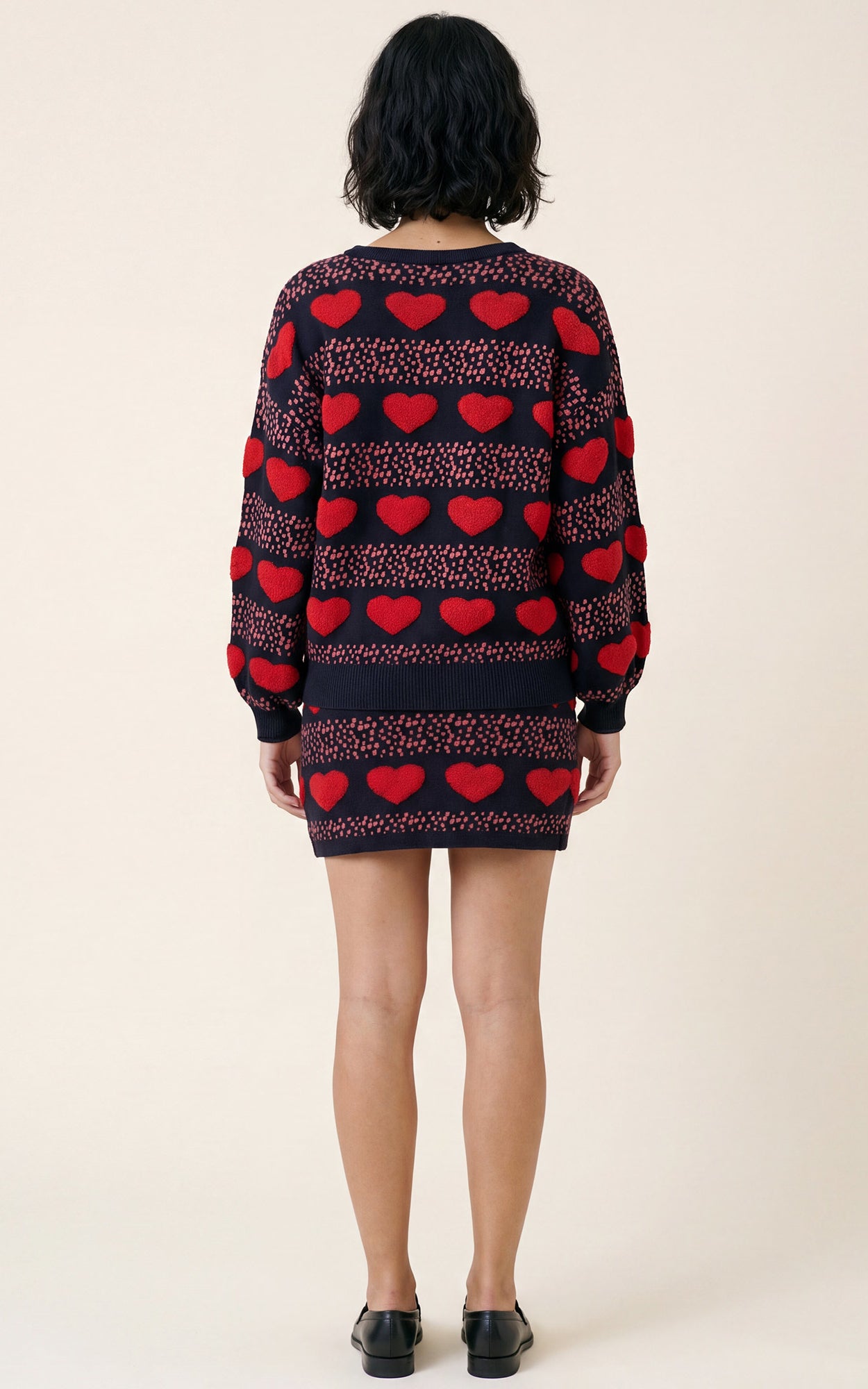Jersey Corazones Negro