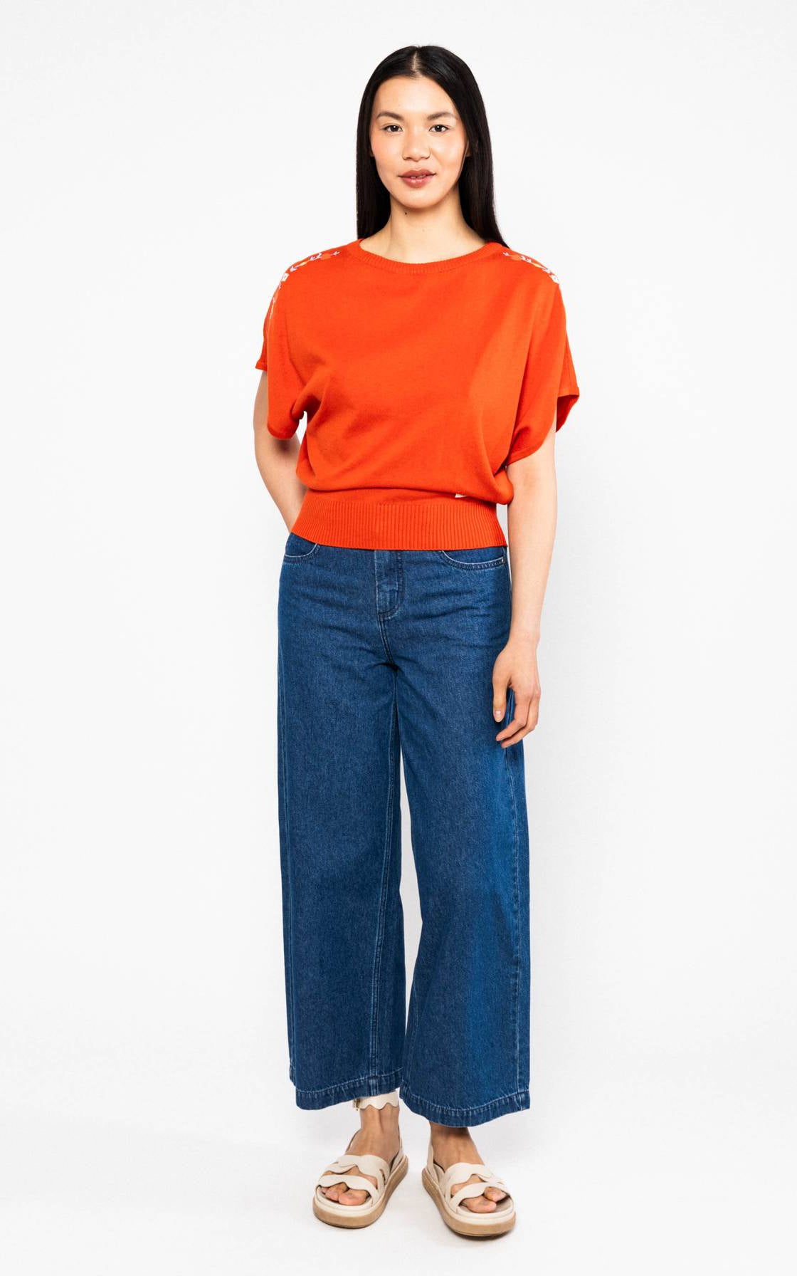 Blutsgeschwister - Knitted Top Picnic Friend Dream In Red Knit