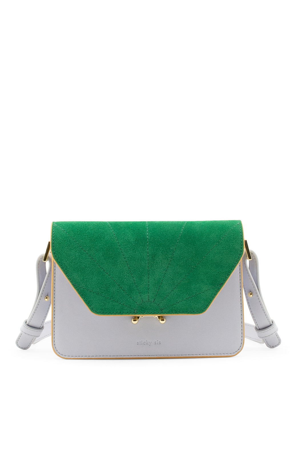 Sticky Sis - Shoulder Bag La Promenade Hortensia Blue + Paris Green