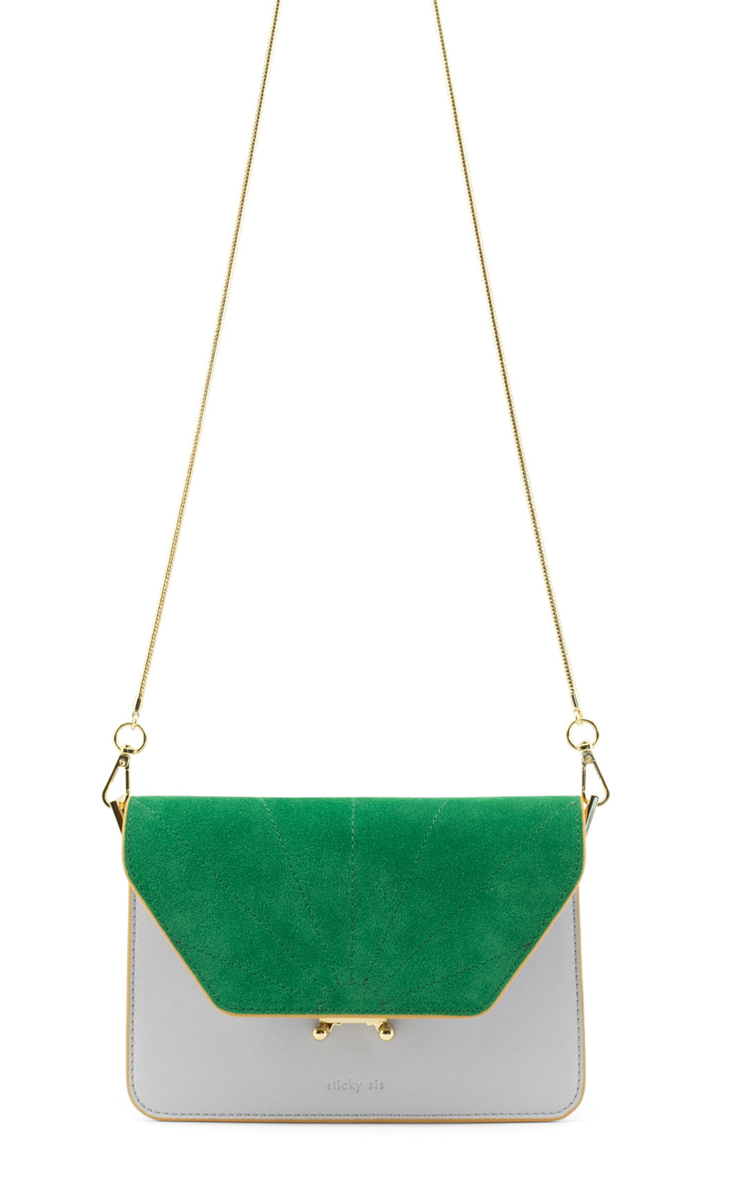 Sticky Sis - Shoulder Bag La Promenade Hortensia Blue + Paris Green