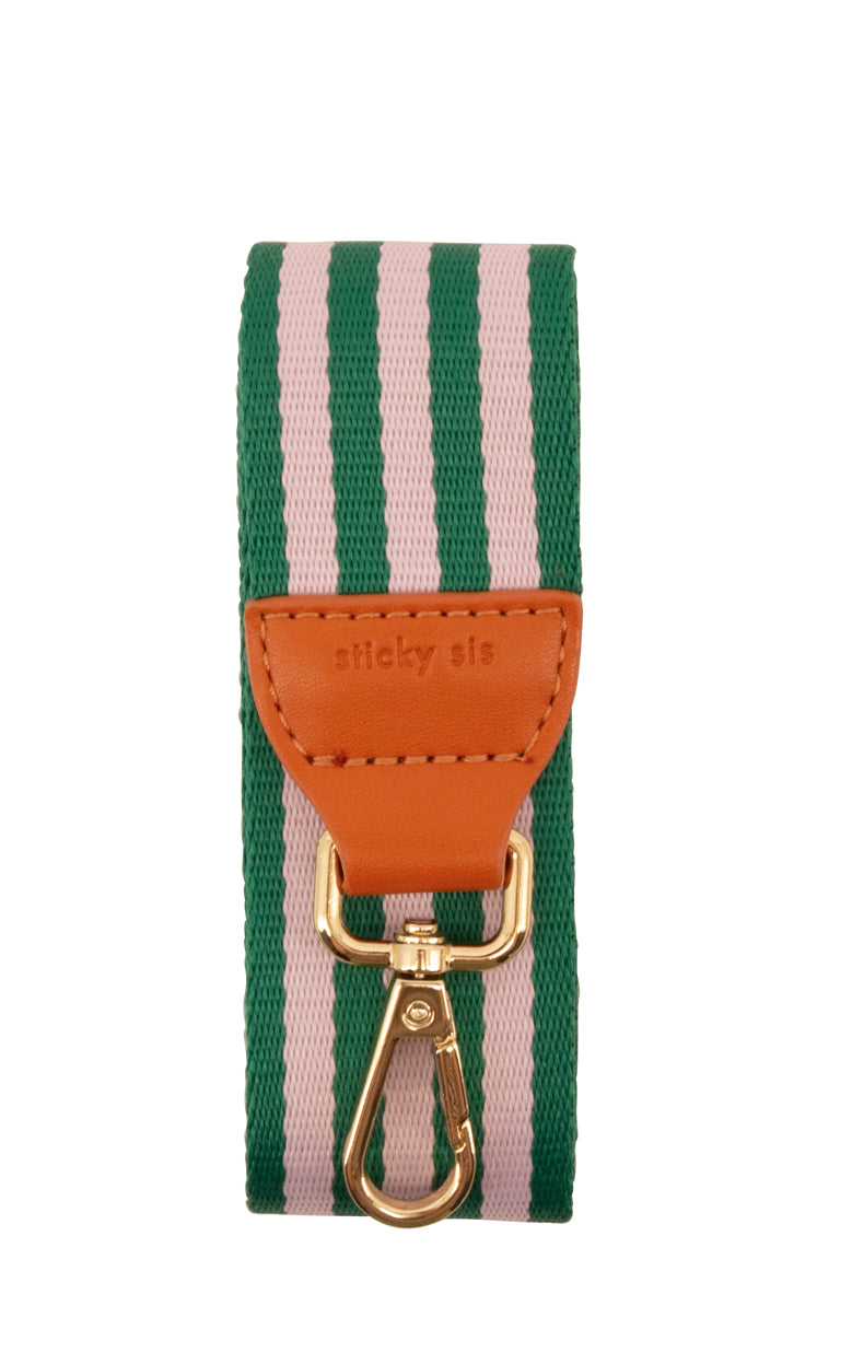 Strap La Promenade Paris Green + Mauve Lilac + Croissant Brown