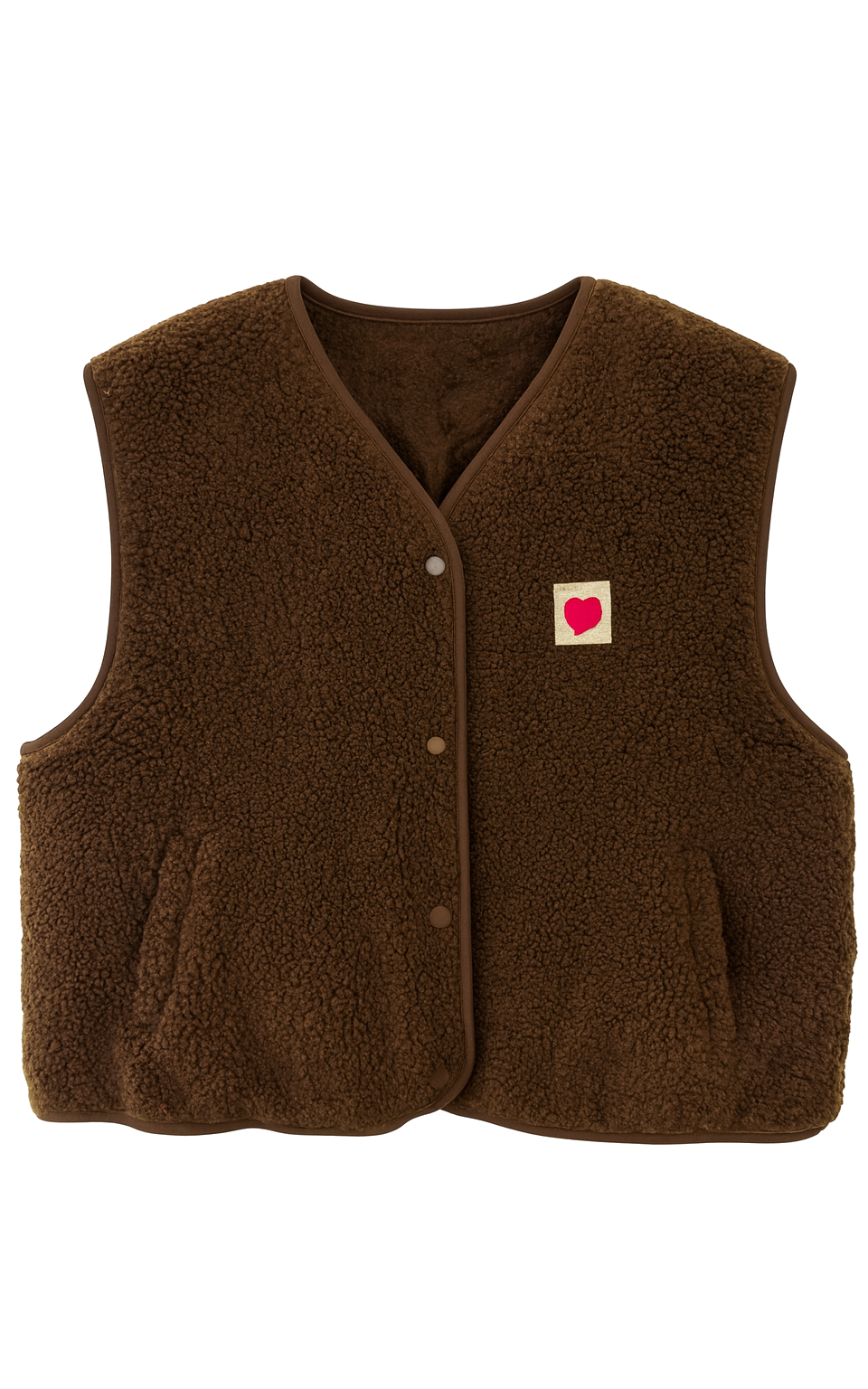 Dolce. teddy hug vest テディハグベスト ブラウン Brown Teddy Vest Heart