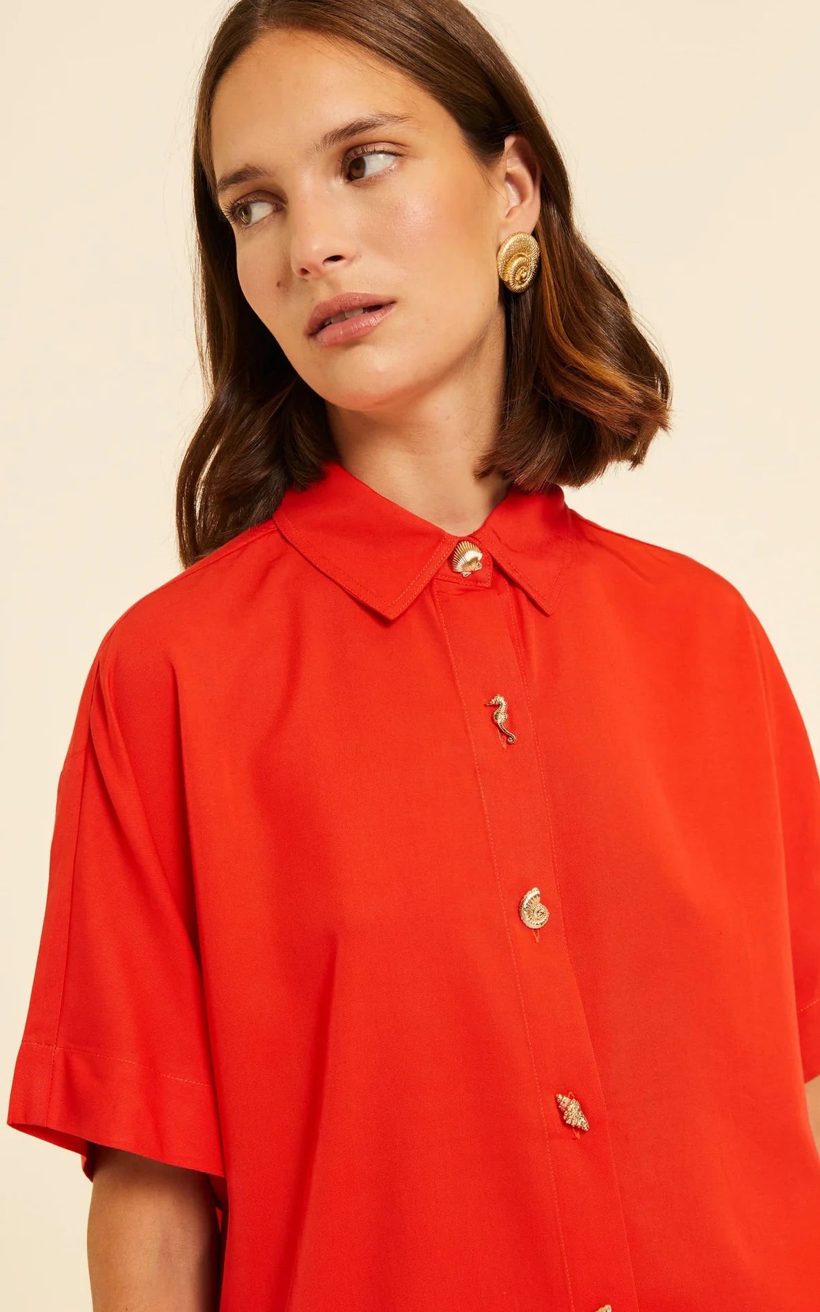 Pepaloves - Red Short Sleeved Shirt