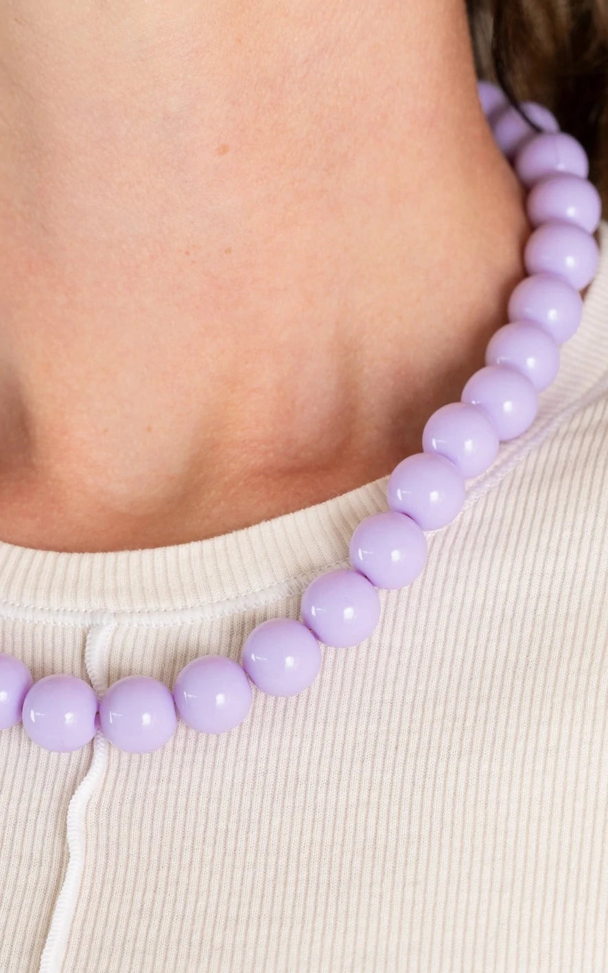 Bold Beads Ketting Lilac