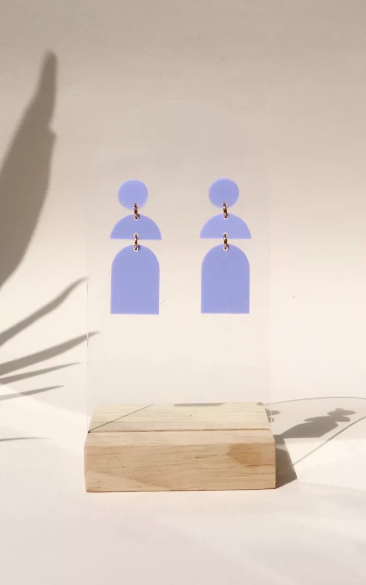 Violet Statement Earrings