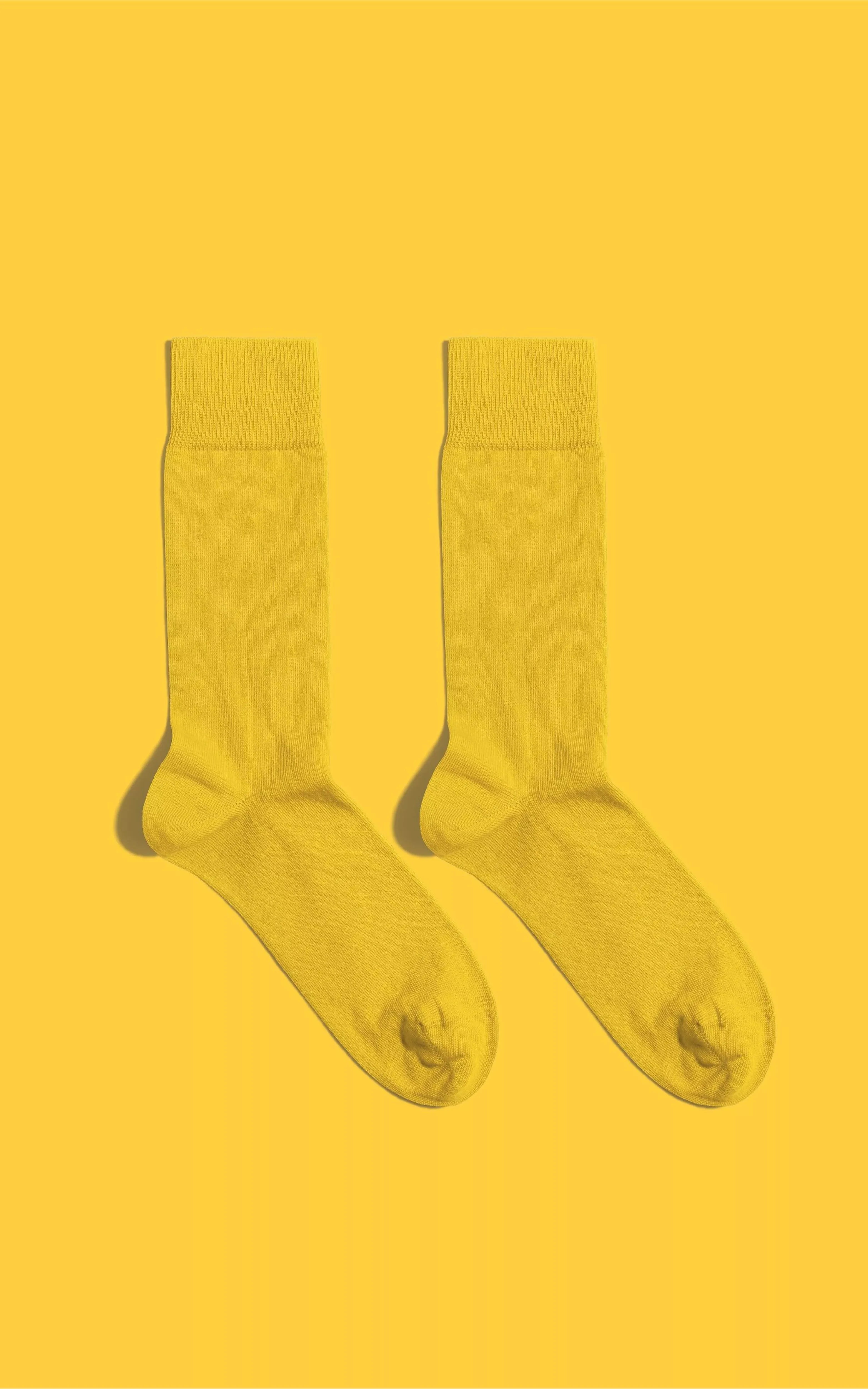 Banana Socks Webshop - Solid Colour Socks Yellow