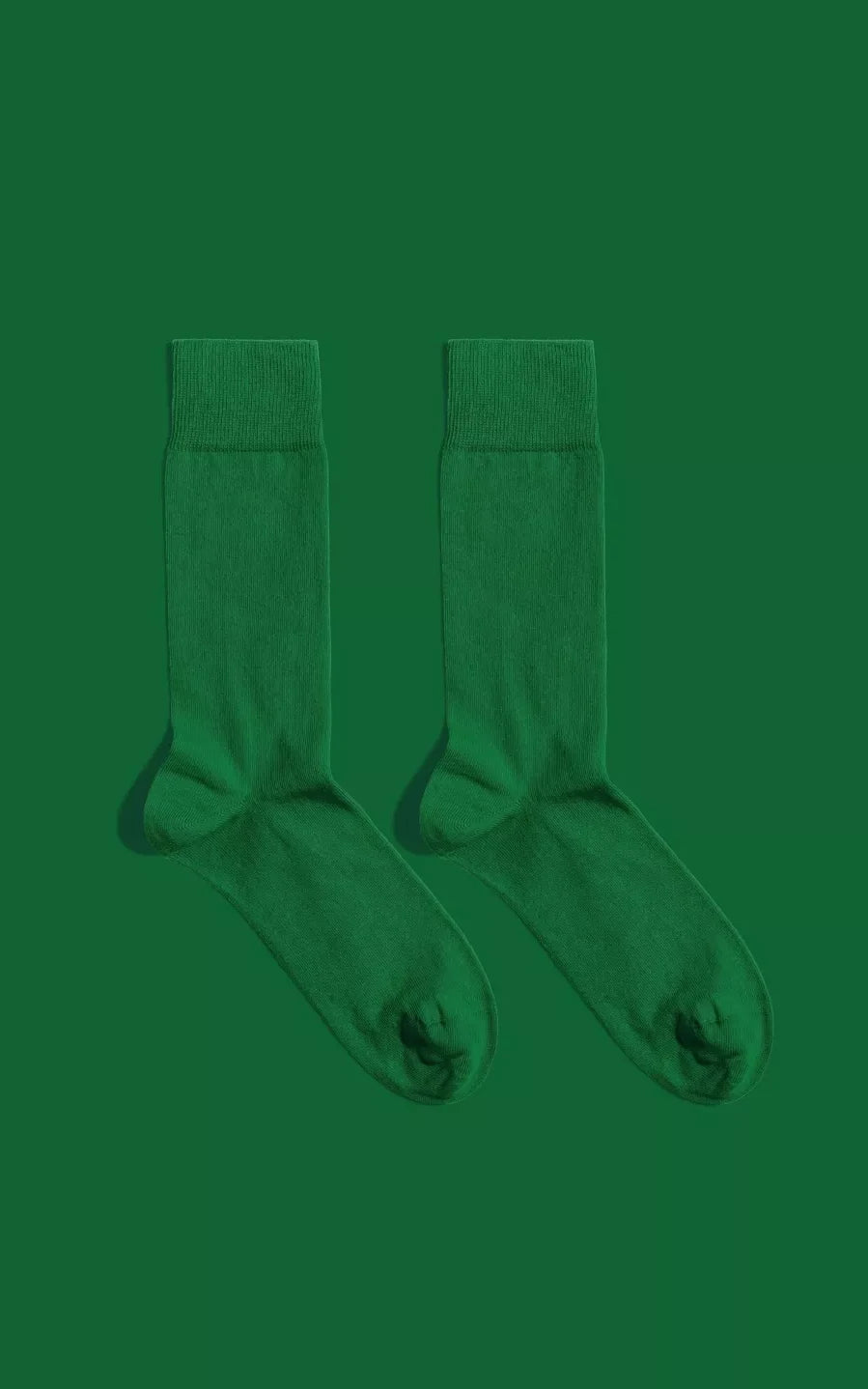 Solid Colour Socks Green