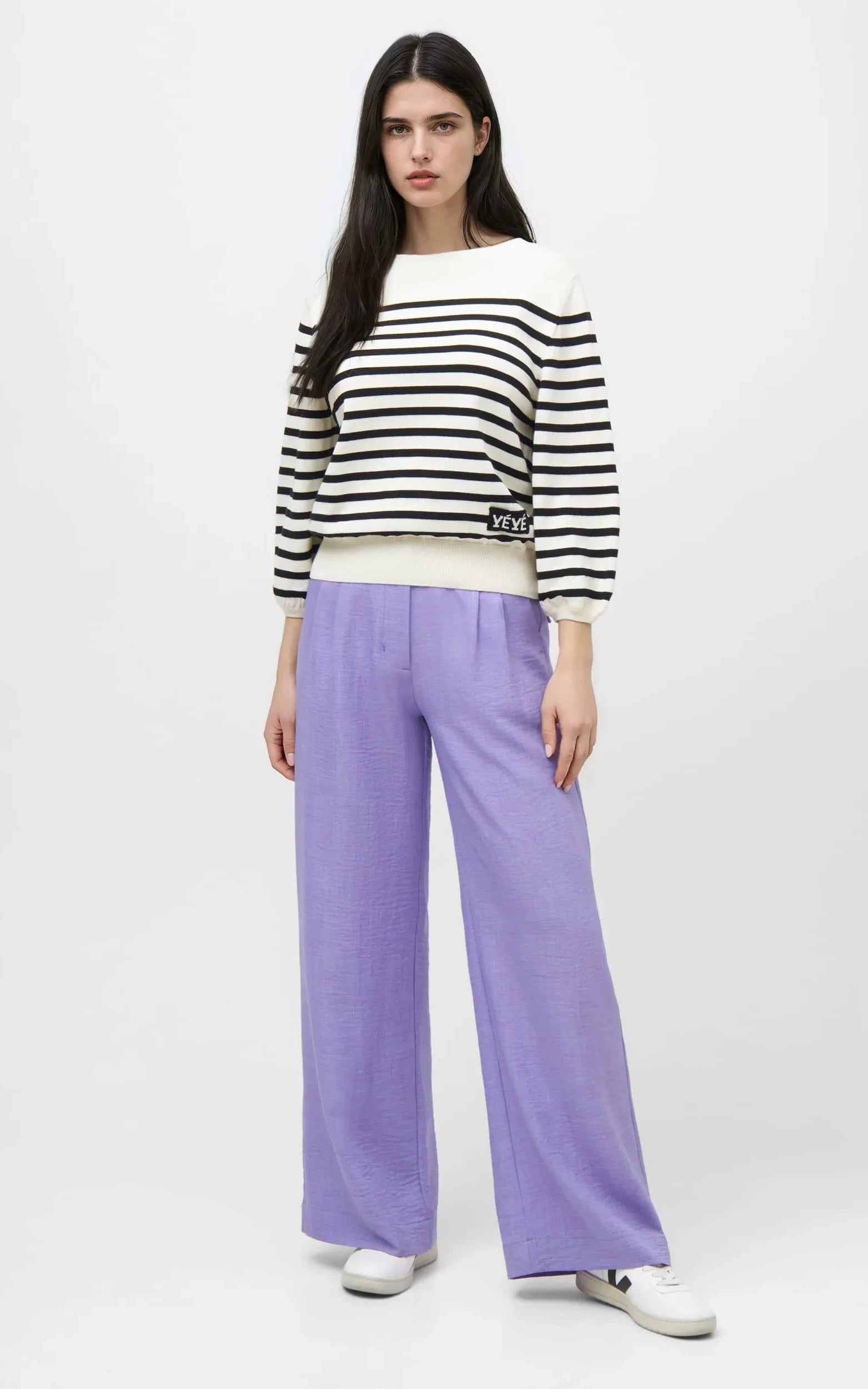Mademoiselle YéYé - Tropical Afternoon Trousers Lilac