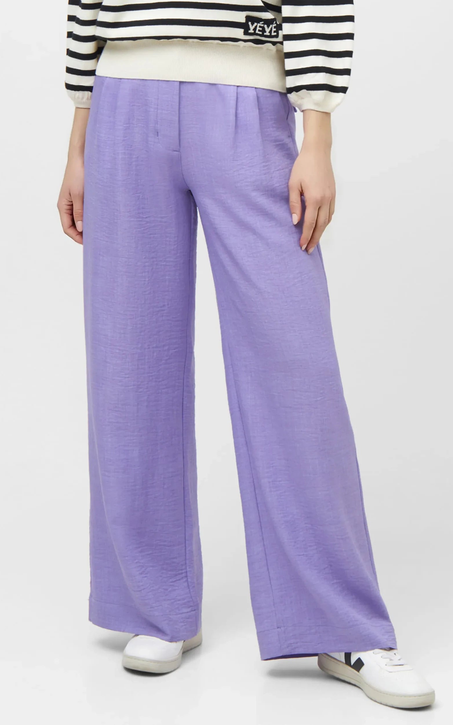 Mademoiselle YéYé - Tropical Afternoon Trousers Lilac