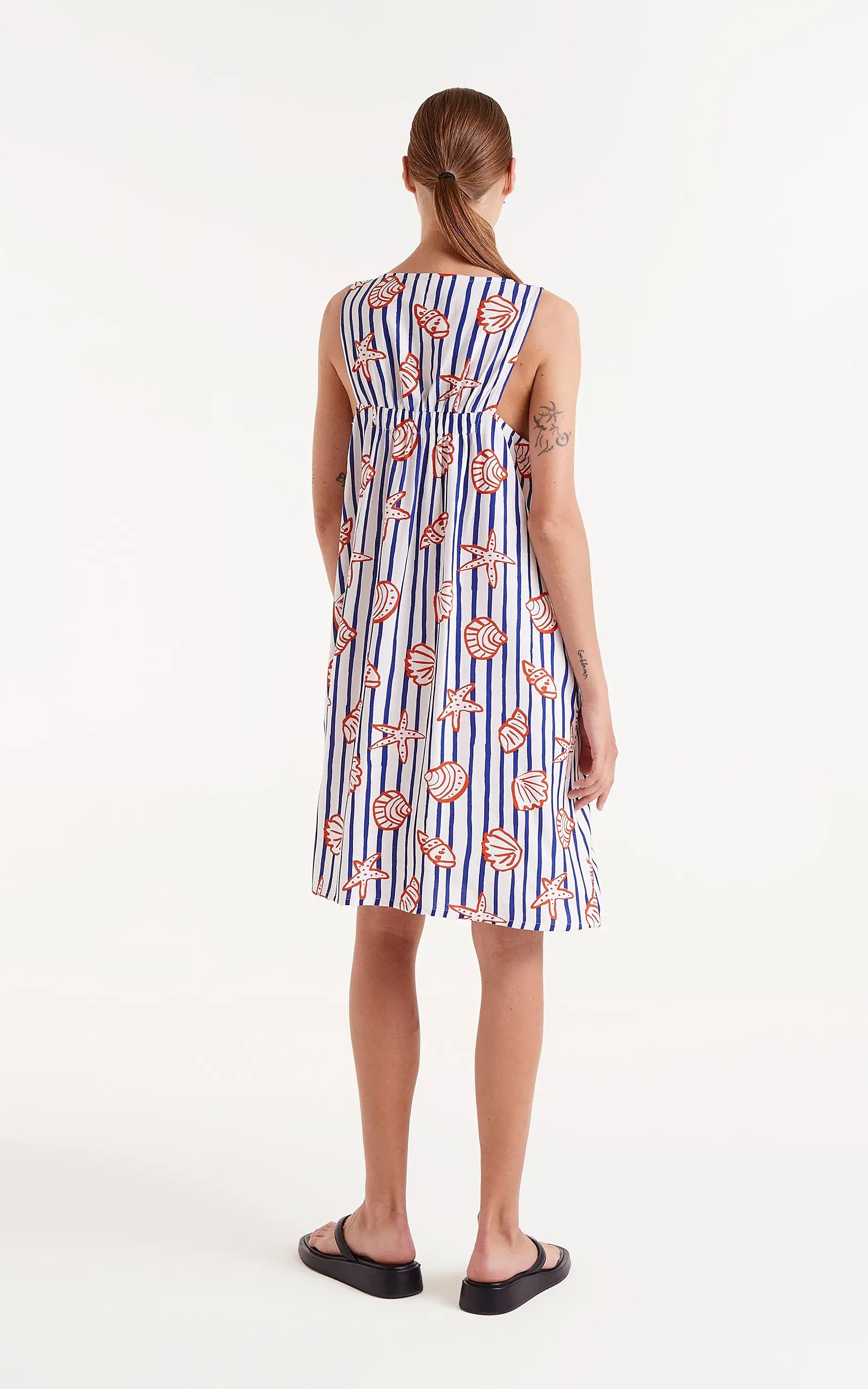 Compania Fantastica - Nemo Striped Print Short Dress