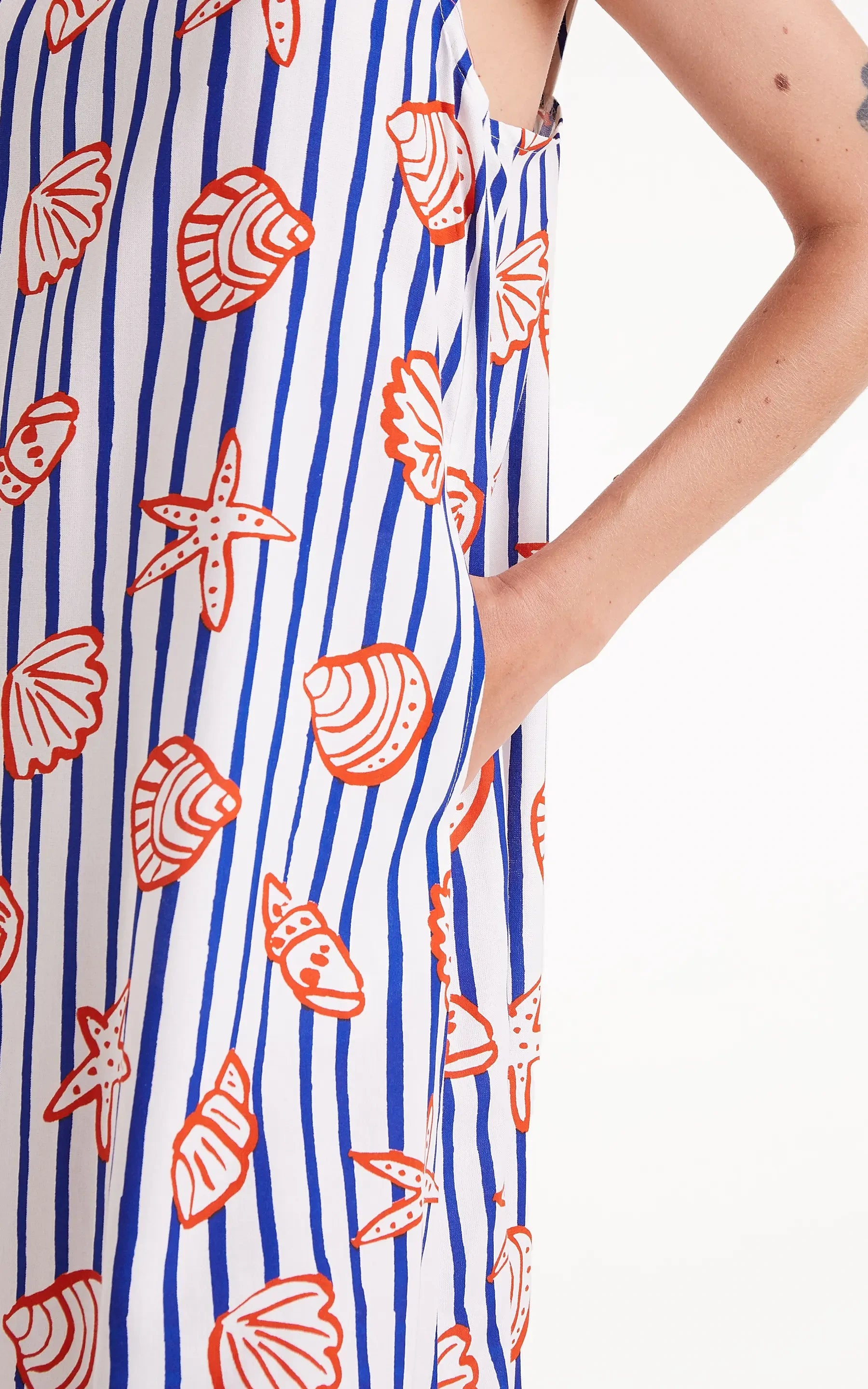 Compania Fantastica - Nemo Striped Print Short Dress