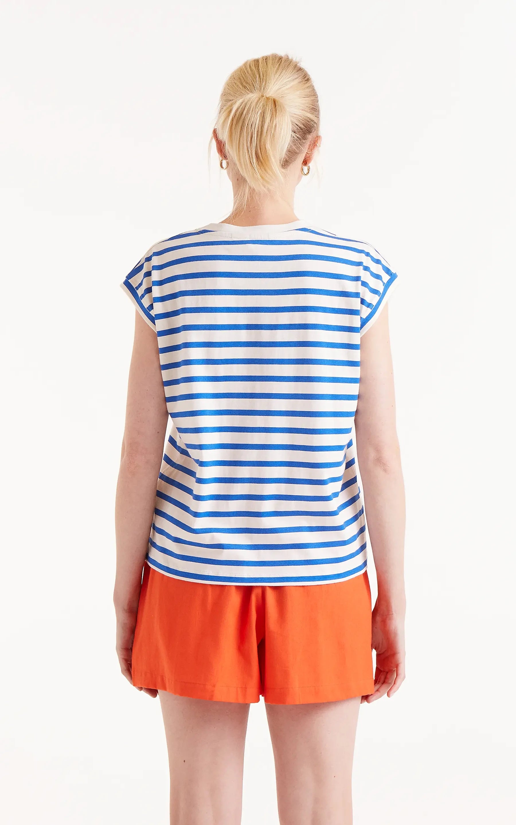 Compania Fantastica - Blue Striped T-shirt