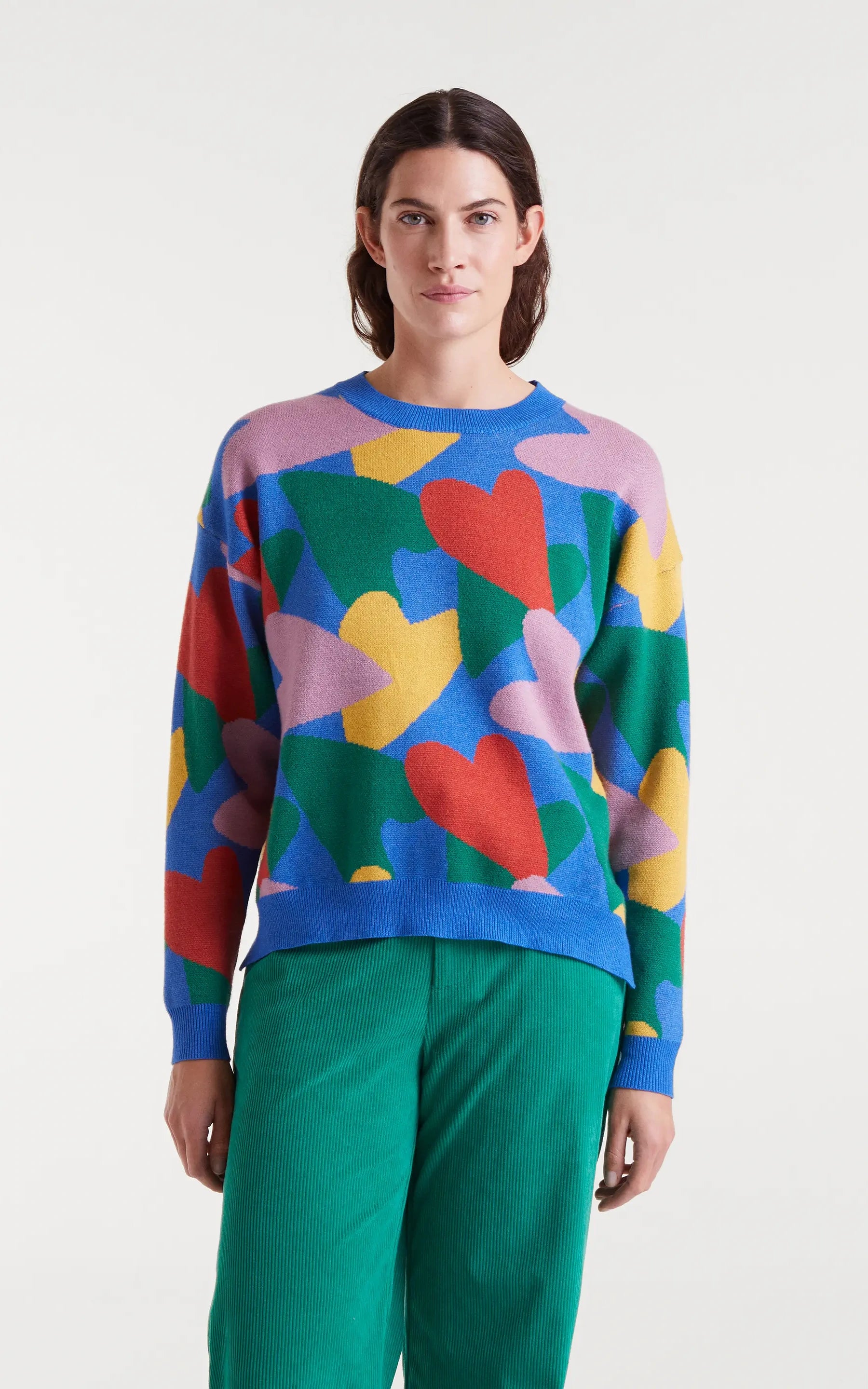 Compania Fantastica - Jacquard Knit Sweater Cupid Print