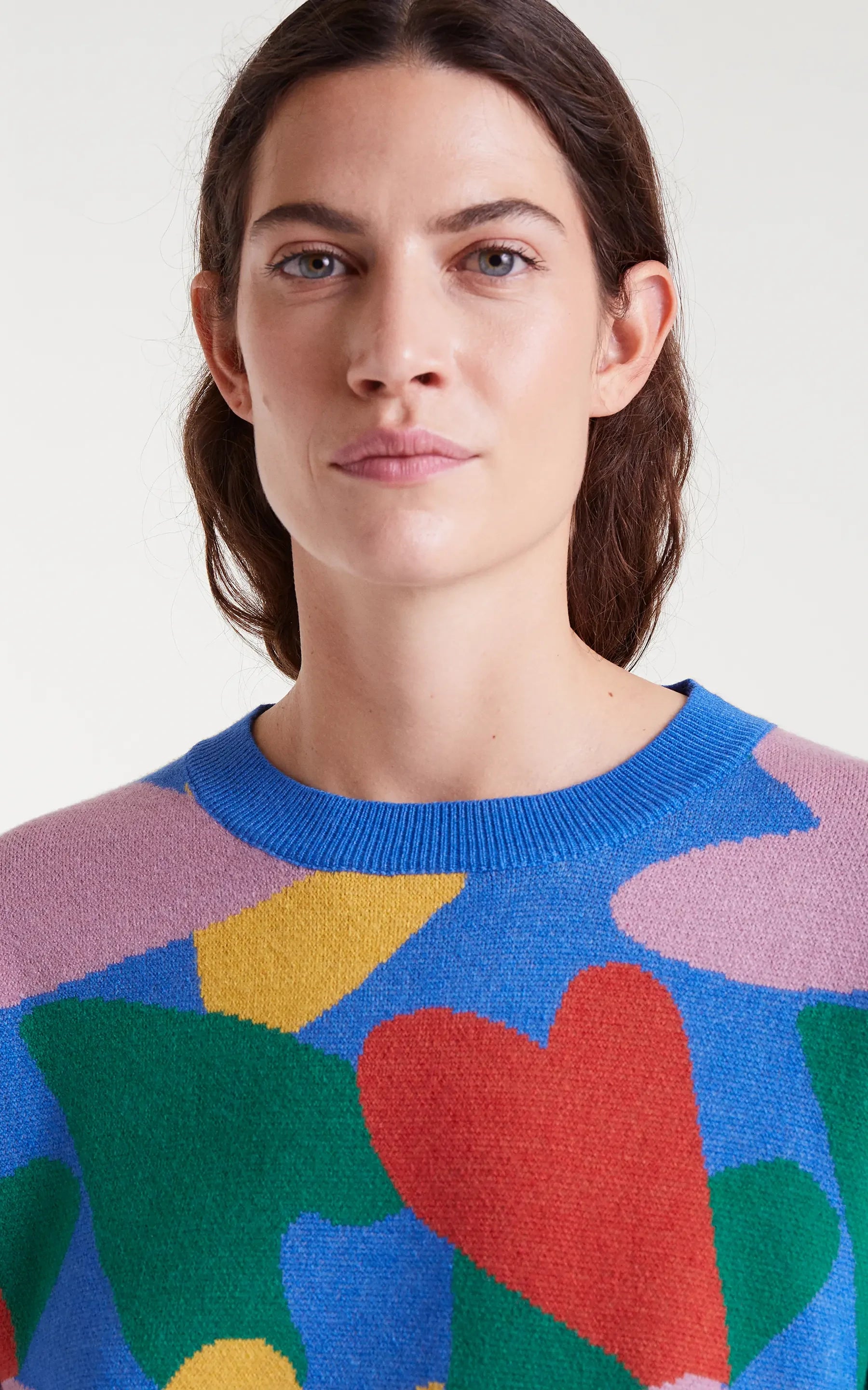 Compania Fantastica - Jacquard Knit Sweater Cupid Print