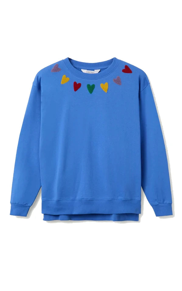 Compania Fantastica - Sweatshirt Heart Embroidery