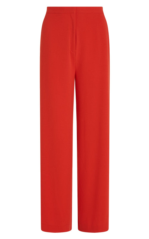 Peppa Pants Woven Crepe Fiery Red