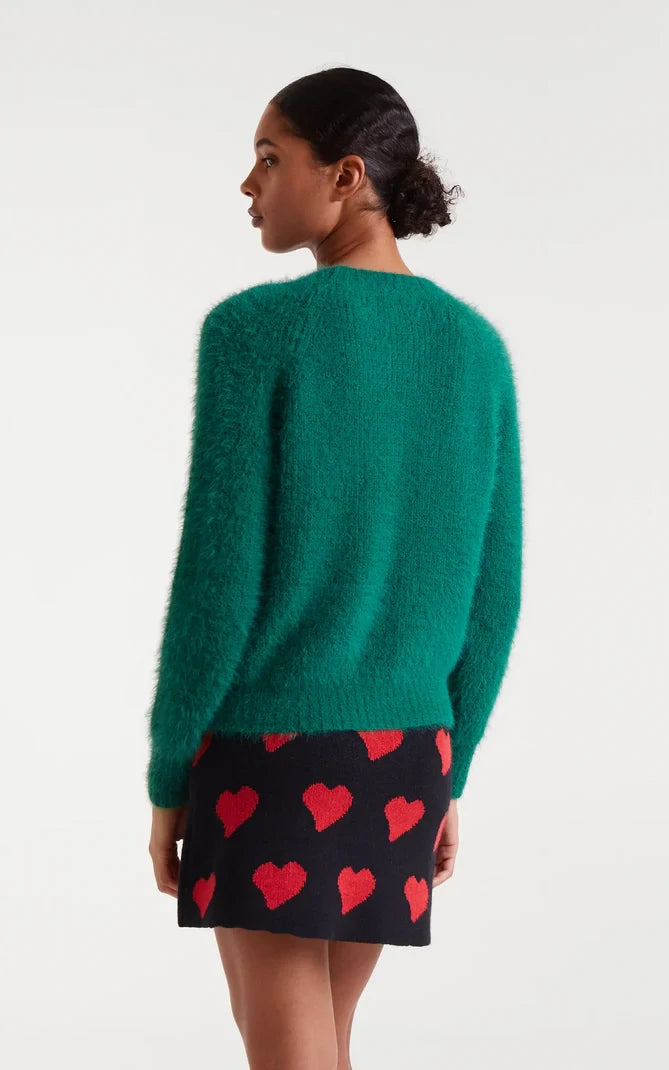 Compania Fantastica - Green Textured Knit Sweater