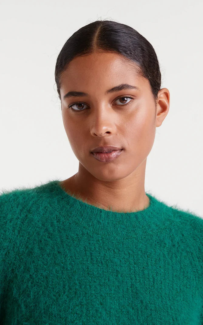 Compania Fantastica - Green Textured Knit Sweater