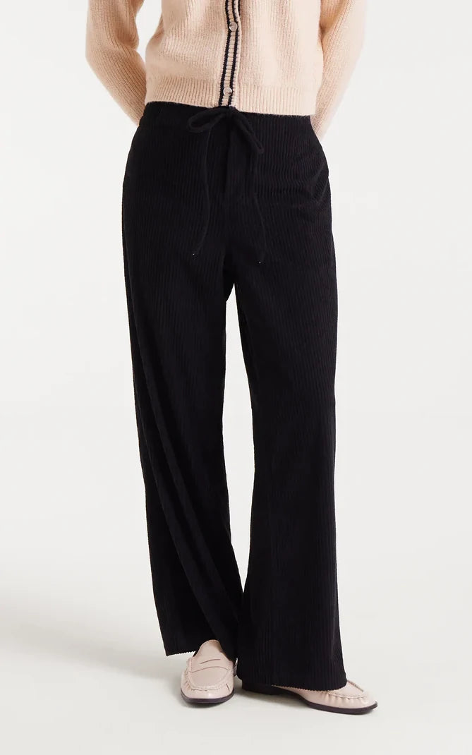 Compania Fantastica - Black Corduroy Straight Pants