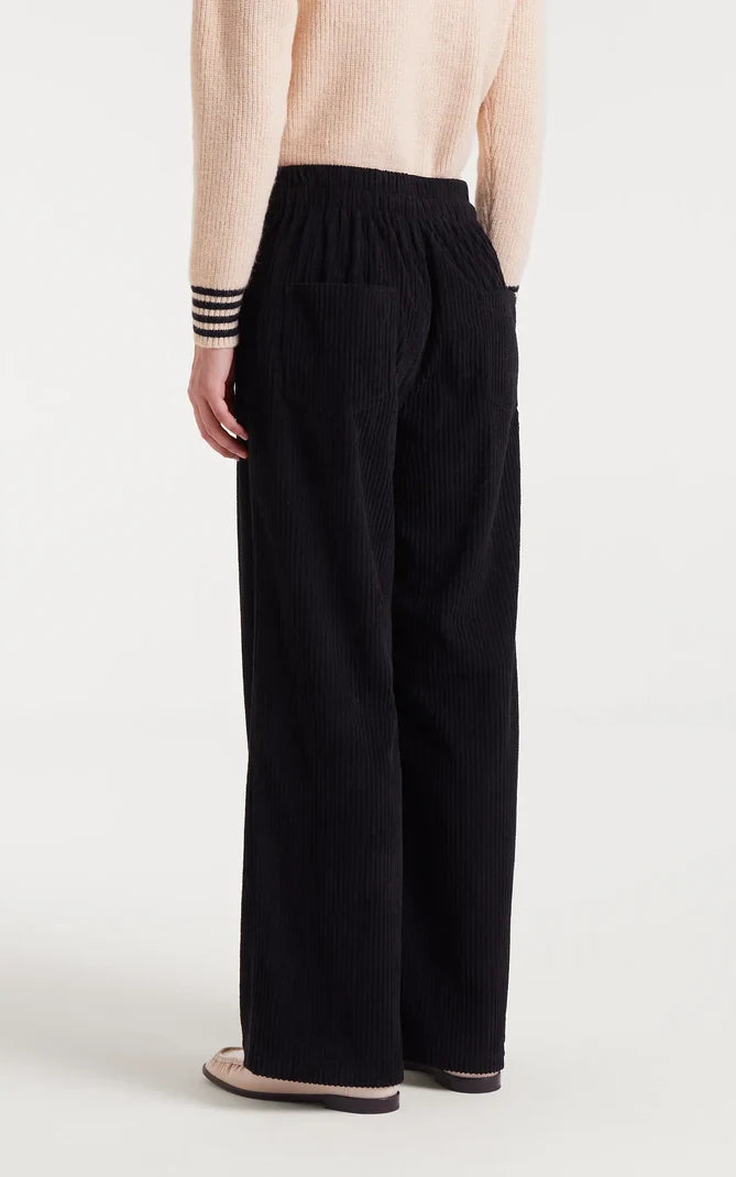 Compania Fantastica - Black Corduroy Straight Pants