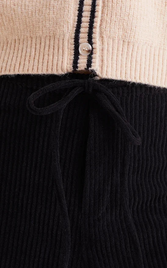 Compania Fantastica - Black Corduroy Straight Pants
