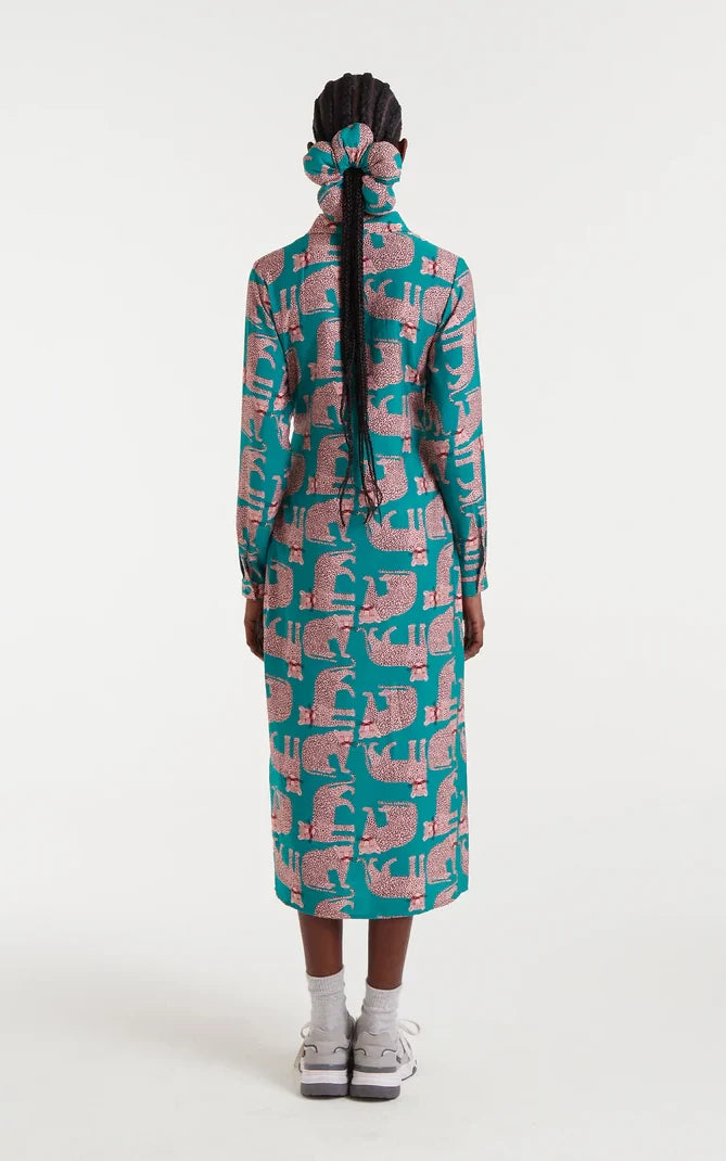 Compania Fantastica - Onca Print Midi Dress