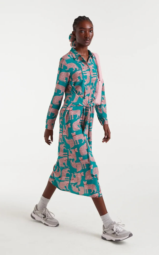 Compania Fantastica - Onca Print Midi Dress