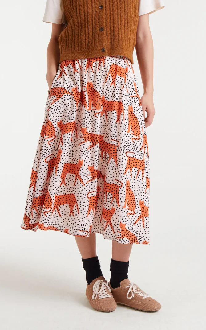 Compania Fantastica - Tano Print Midi Skirt
