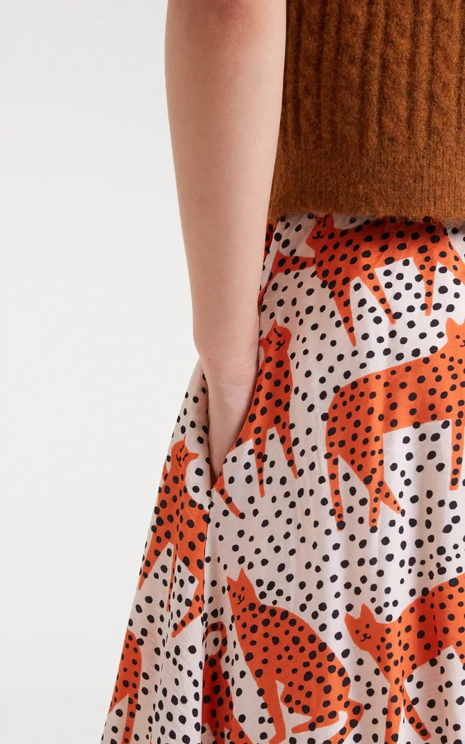 Compania Fantastica - Tano Print Midi Skirt