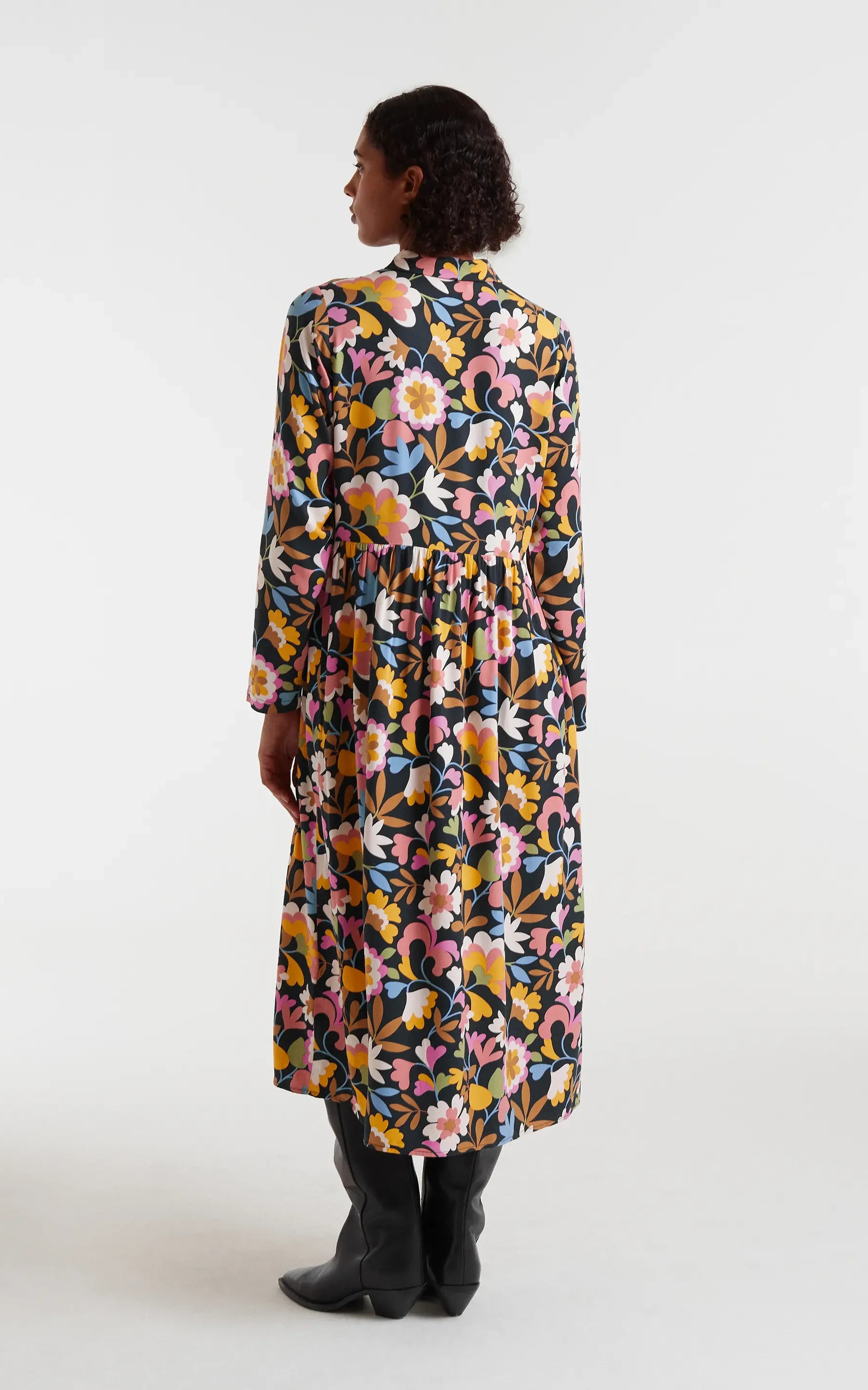 Compania Fantastica - Baboushka Print Midi Dress