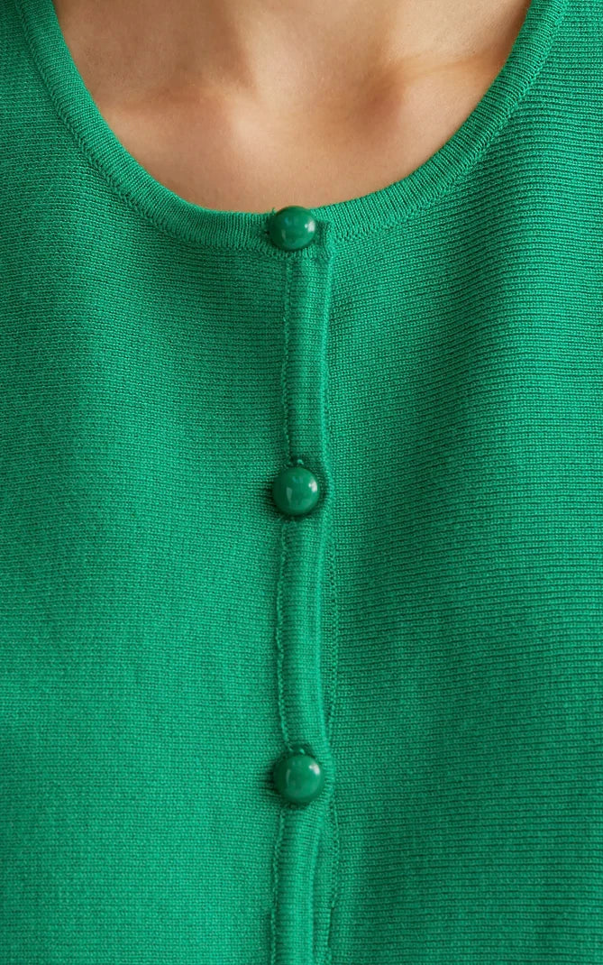 Compania Fantastica - Green Knit Vest Top