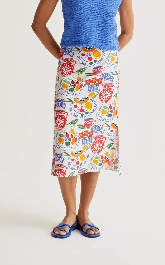 Compania Fantastica - Lush Print Midi Skirt