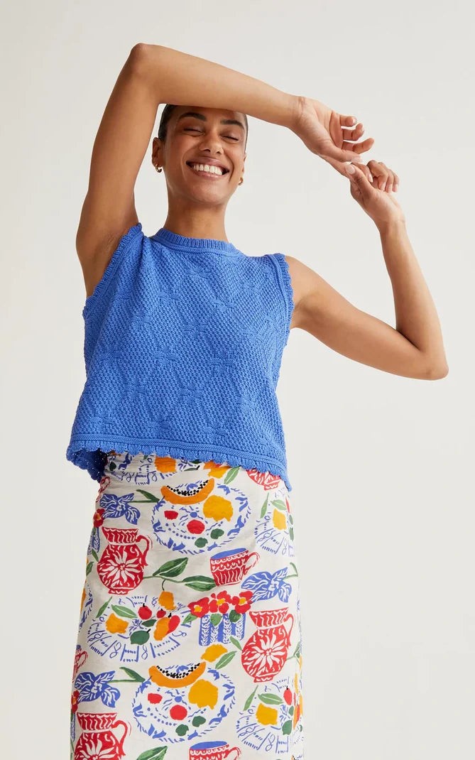 Compania Fantastica - Lush Print Midi Skirt