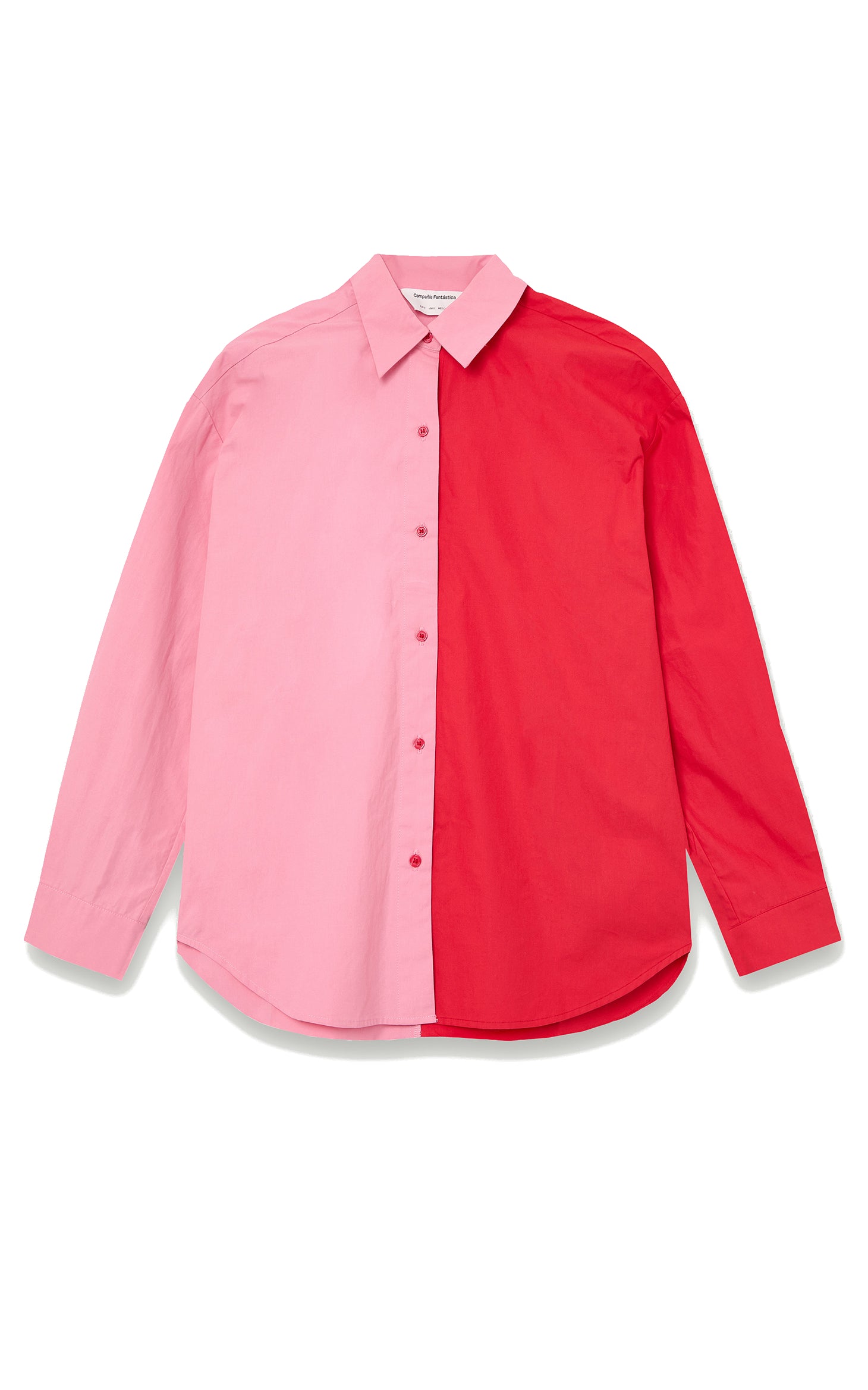 Compania Fantastica - Two Tone Shirt Pink And Red
