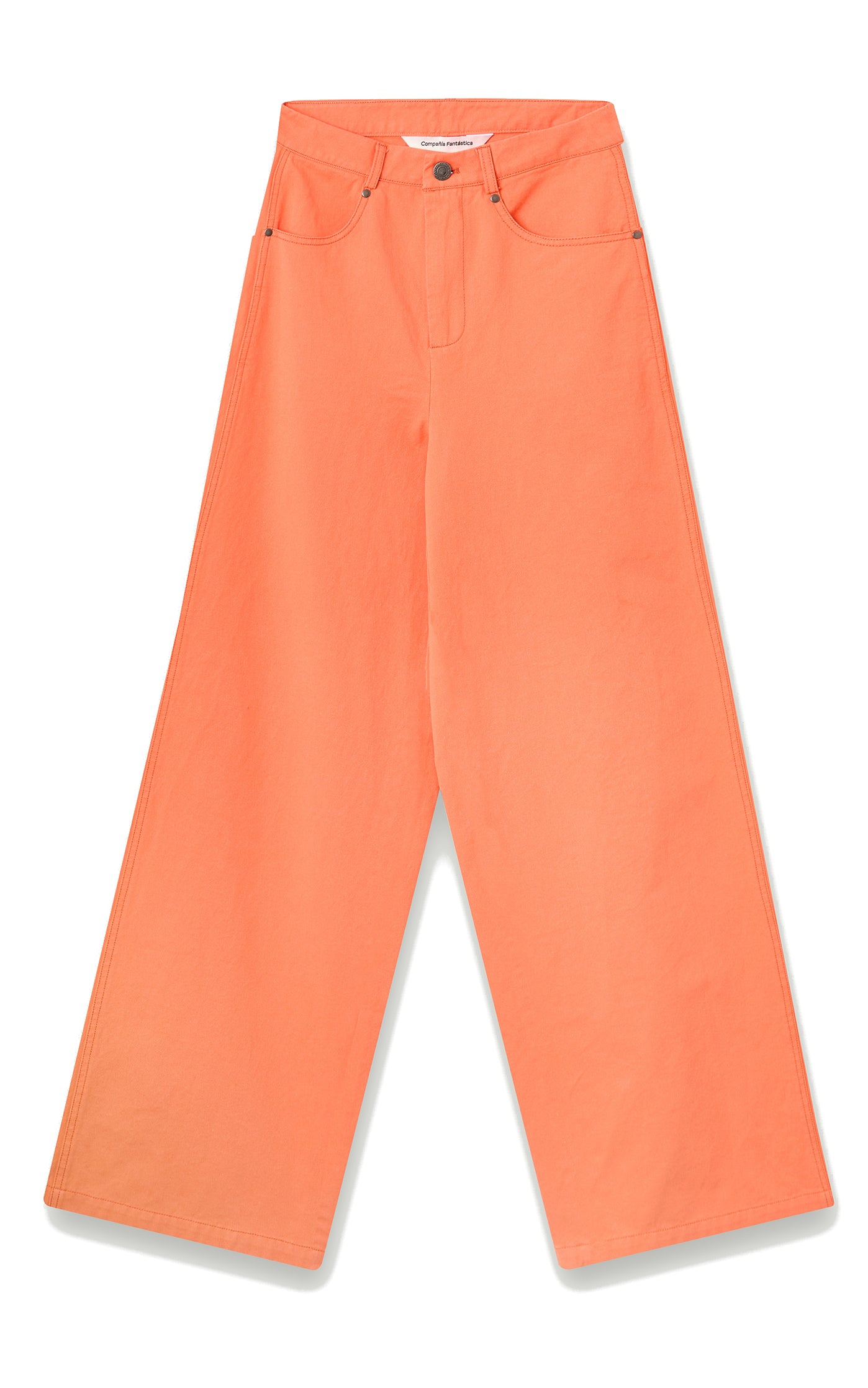 Orange Wide Leg Trousers