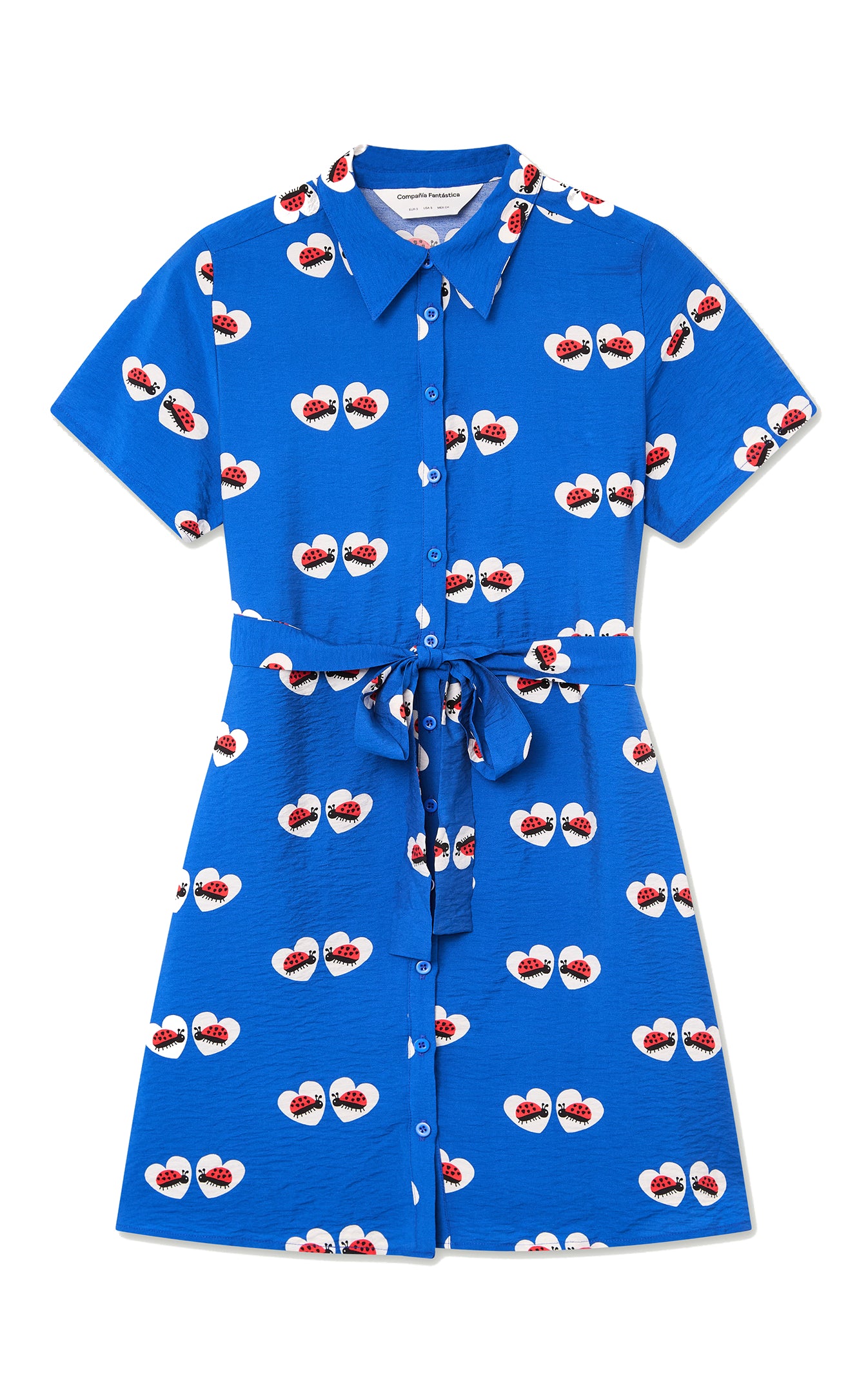 Compania Fantastica - Short Dress With Ladybug Print