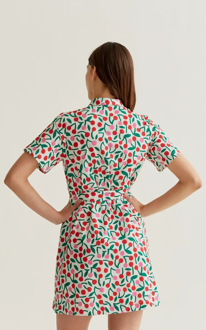 Compania Fantastica - Short Dress With Cherry Print