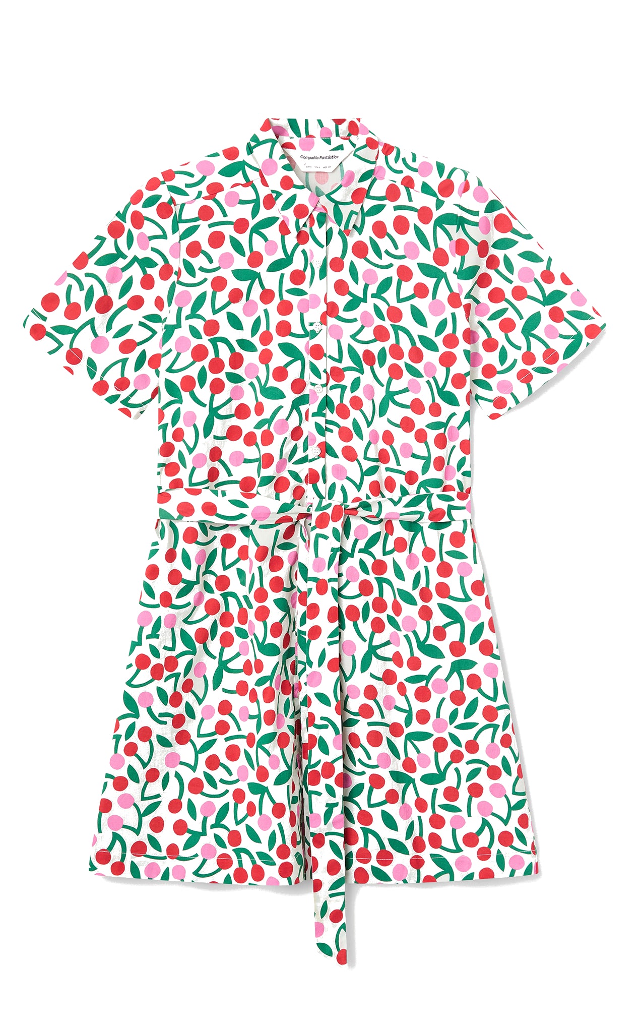 Compania Fantastica - Short Dress With Cherry Print