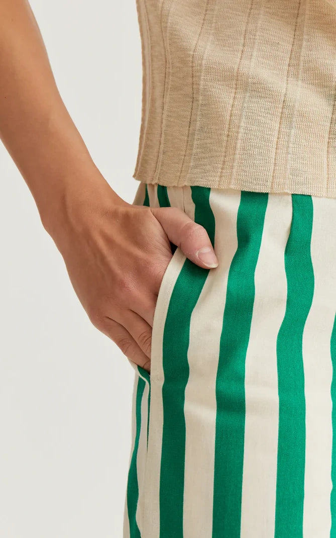 Compania Fantastica - Bamboo Green Print Trousers