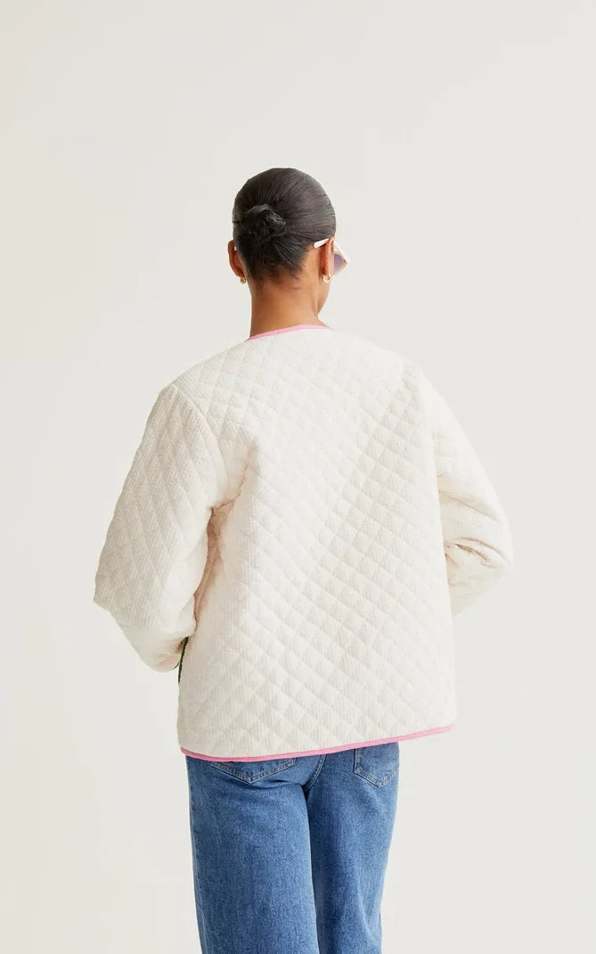 Compania Fantastica - White Jacket With Contrasting Piping