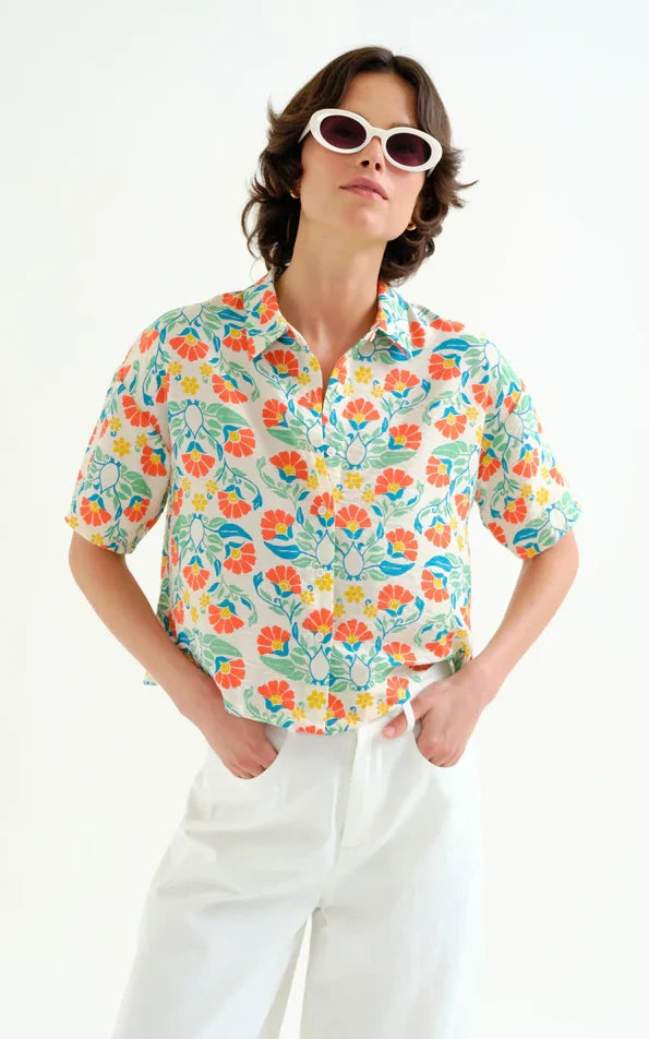 Compania Fantastica - Small Royal Print Shirt