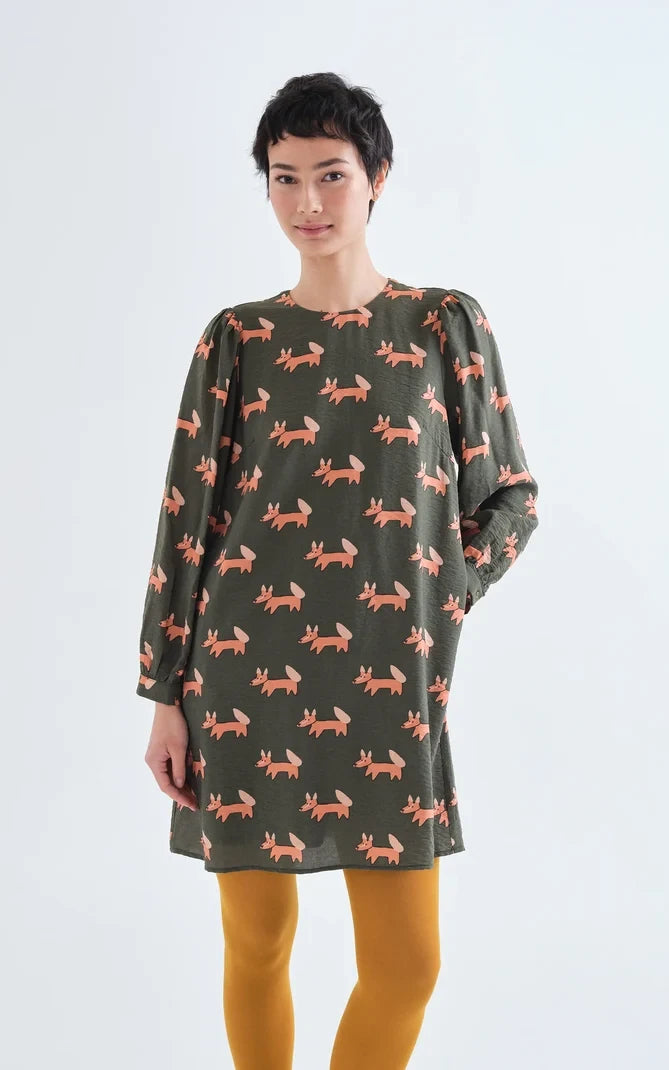 Compania Fantastica - Short Dress With Volpe Print