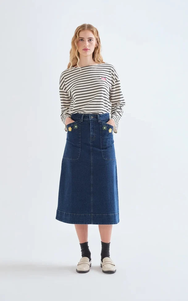 Compania Fantastica - Midi Skirt With Euphonia Print